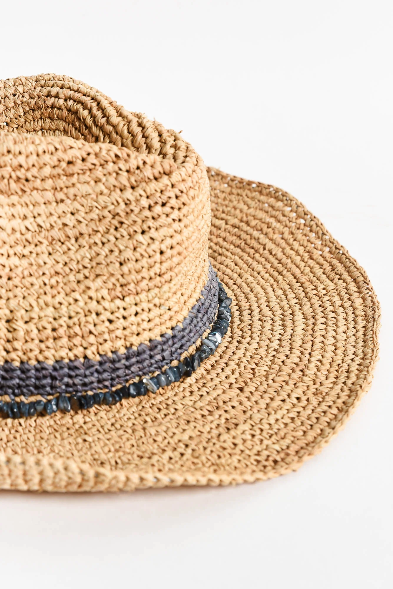 Cassie Cobalt Raffia Cowboy Hat - Image 4