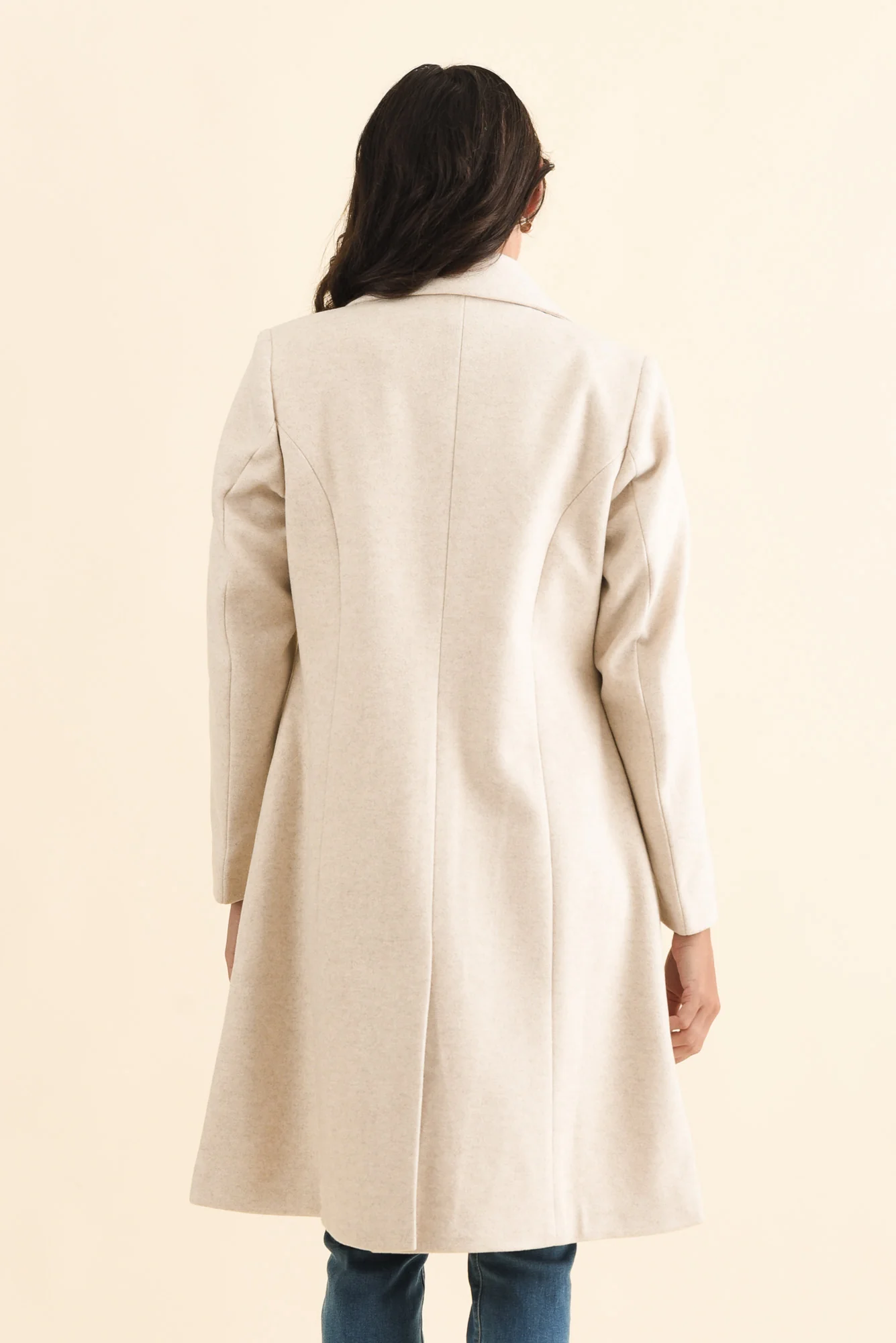 Cevish Beige Button Coat - Image 5