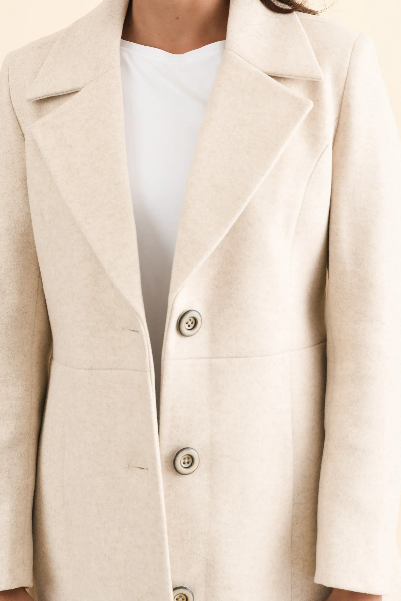 Cevish Beige Button Coat - Image 6