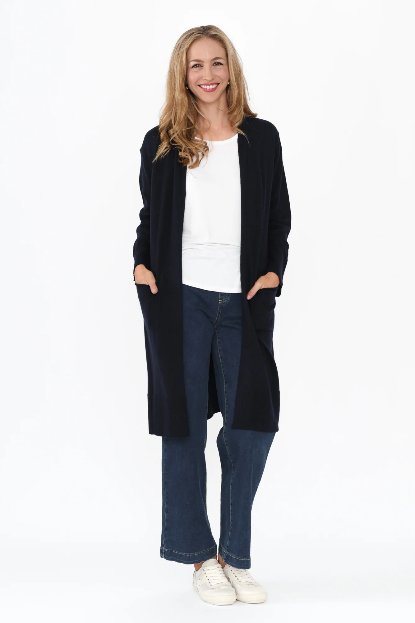 Charter Navy Knit Pocket Cardigan - Image 6