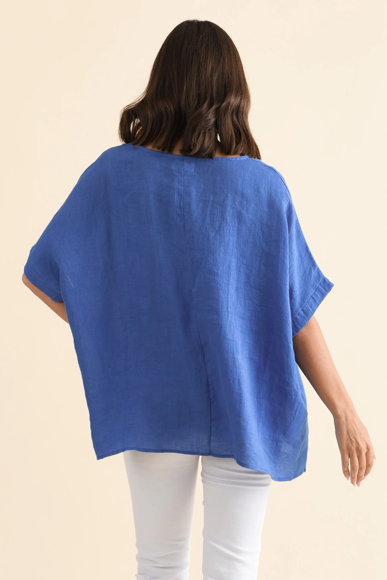 Chaya Cobalt Linen Top - Image 5