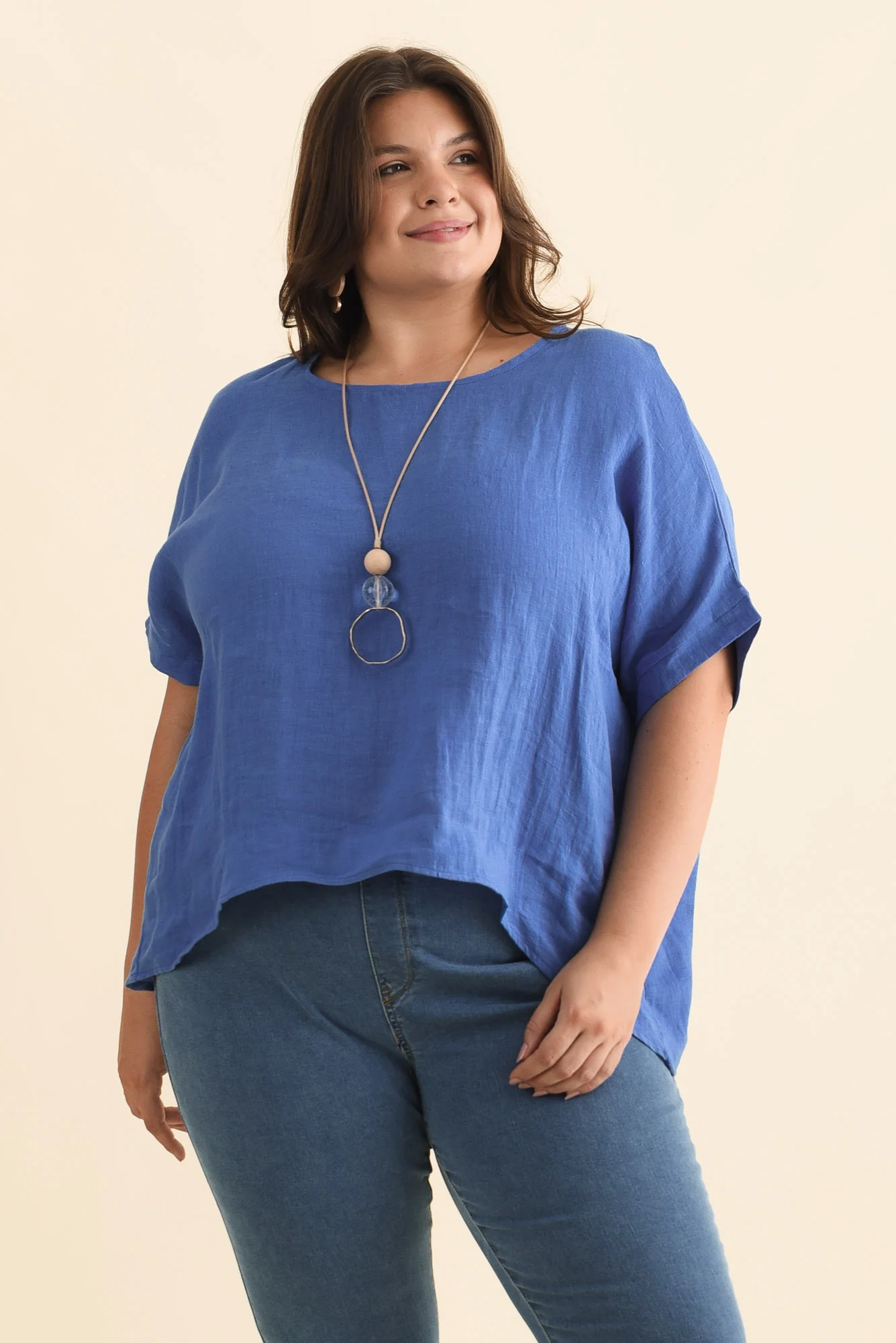 Chaya Cobalt Linen Top - Image 8
