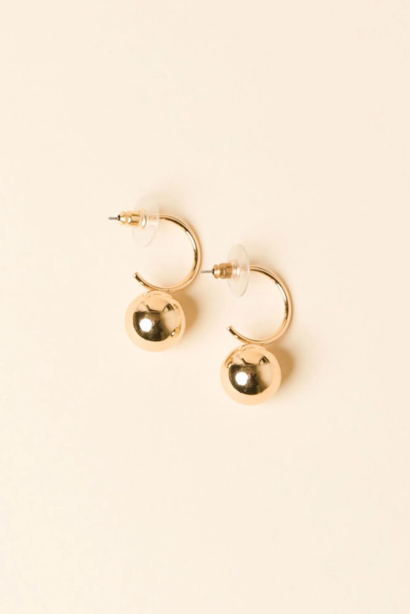 Chelsea Gold Ball Drop Earrings