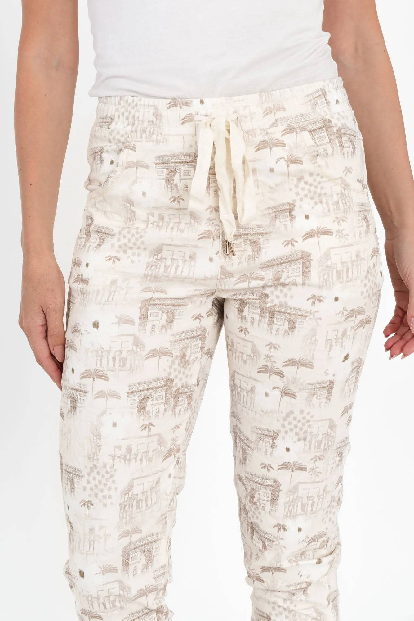 Cherie Natural Vista Drawstring Pants - Image 5