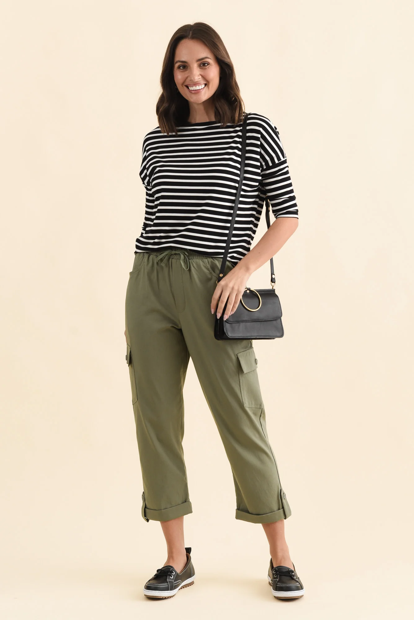 Cindy Sage Denim Cargo Pants - Image 3