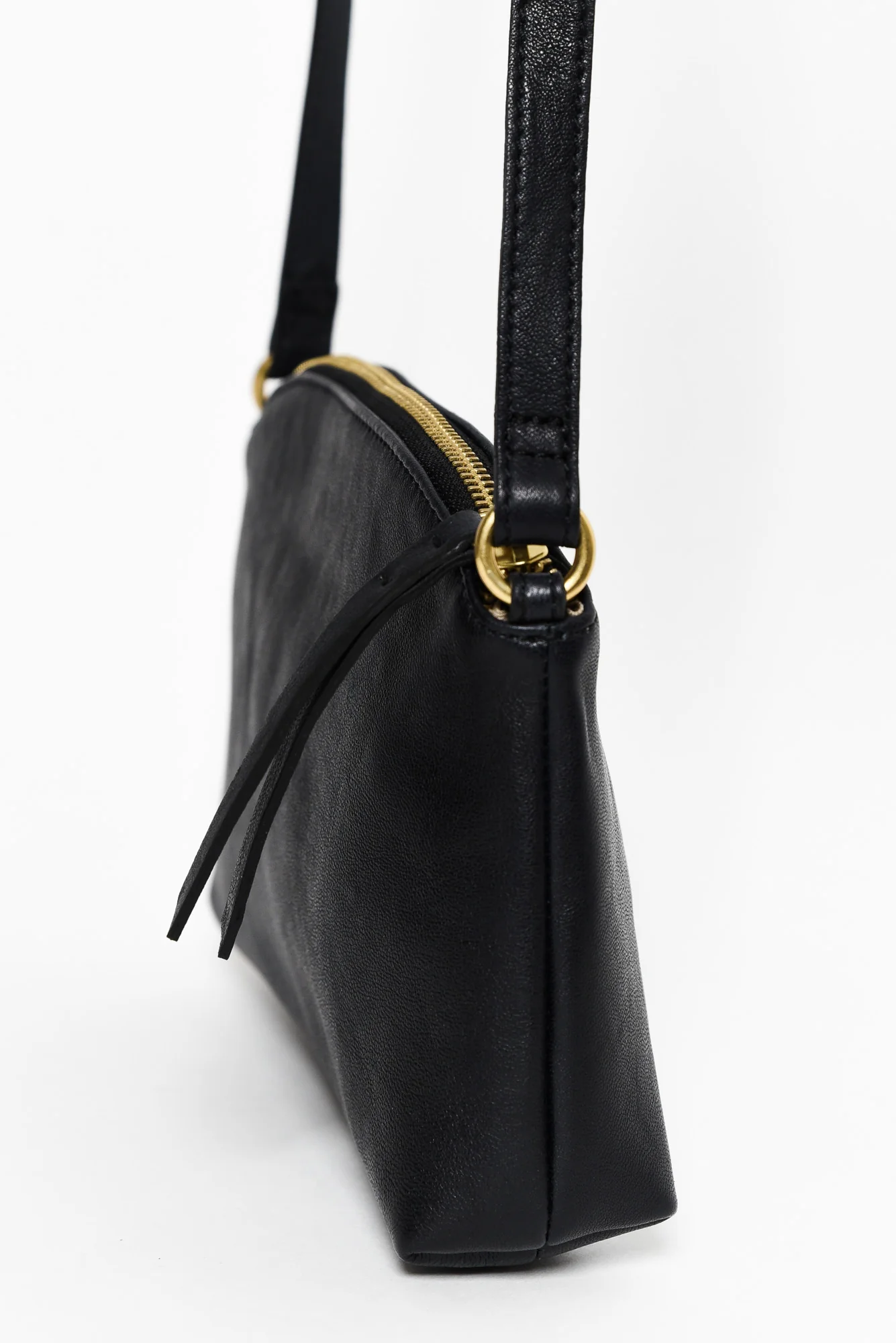 Cleo Black Leather Crossbody Bag - Image 2