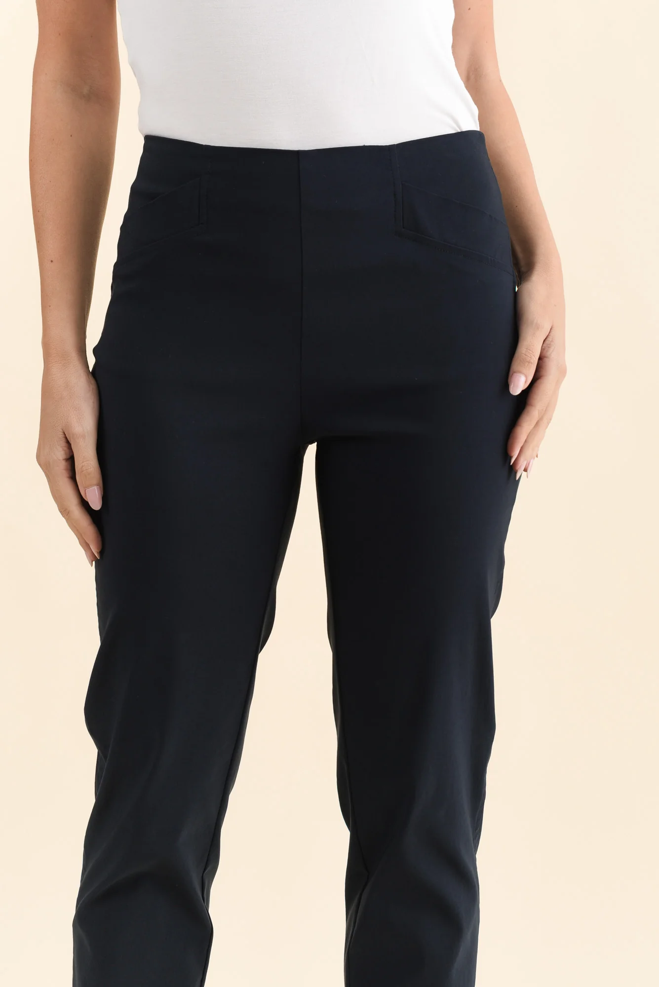 Cody Navy Stretch Pants - Image 5