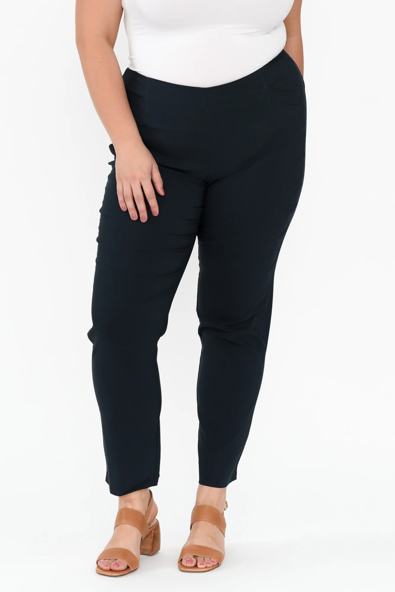 Cody Navy Stretch Pants - Image 8