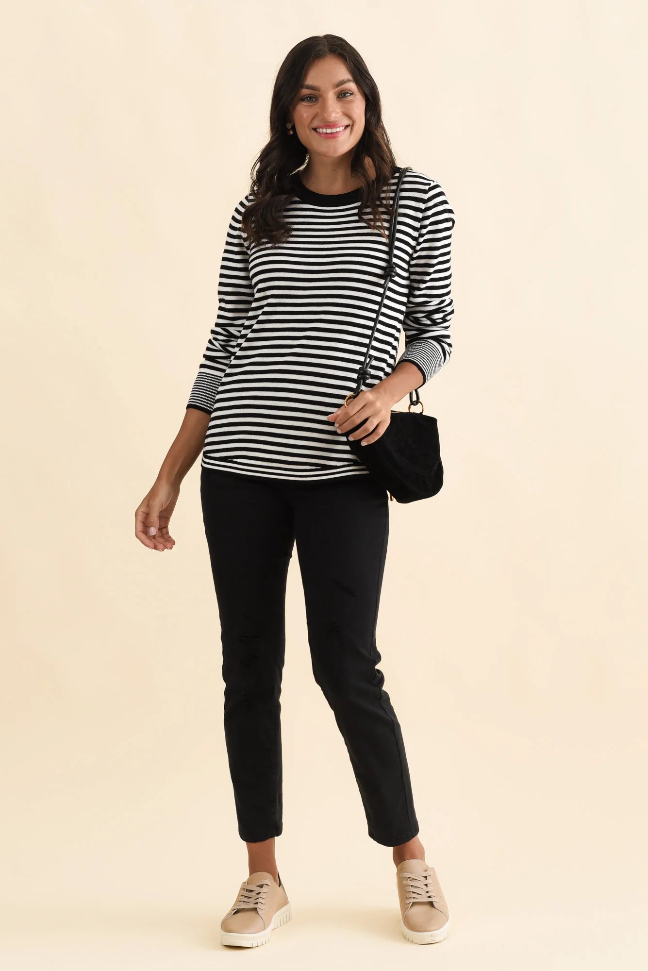 Colorado Black Stripe Knit Top - Image 6