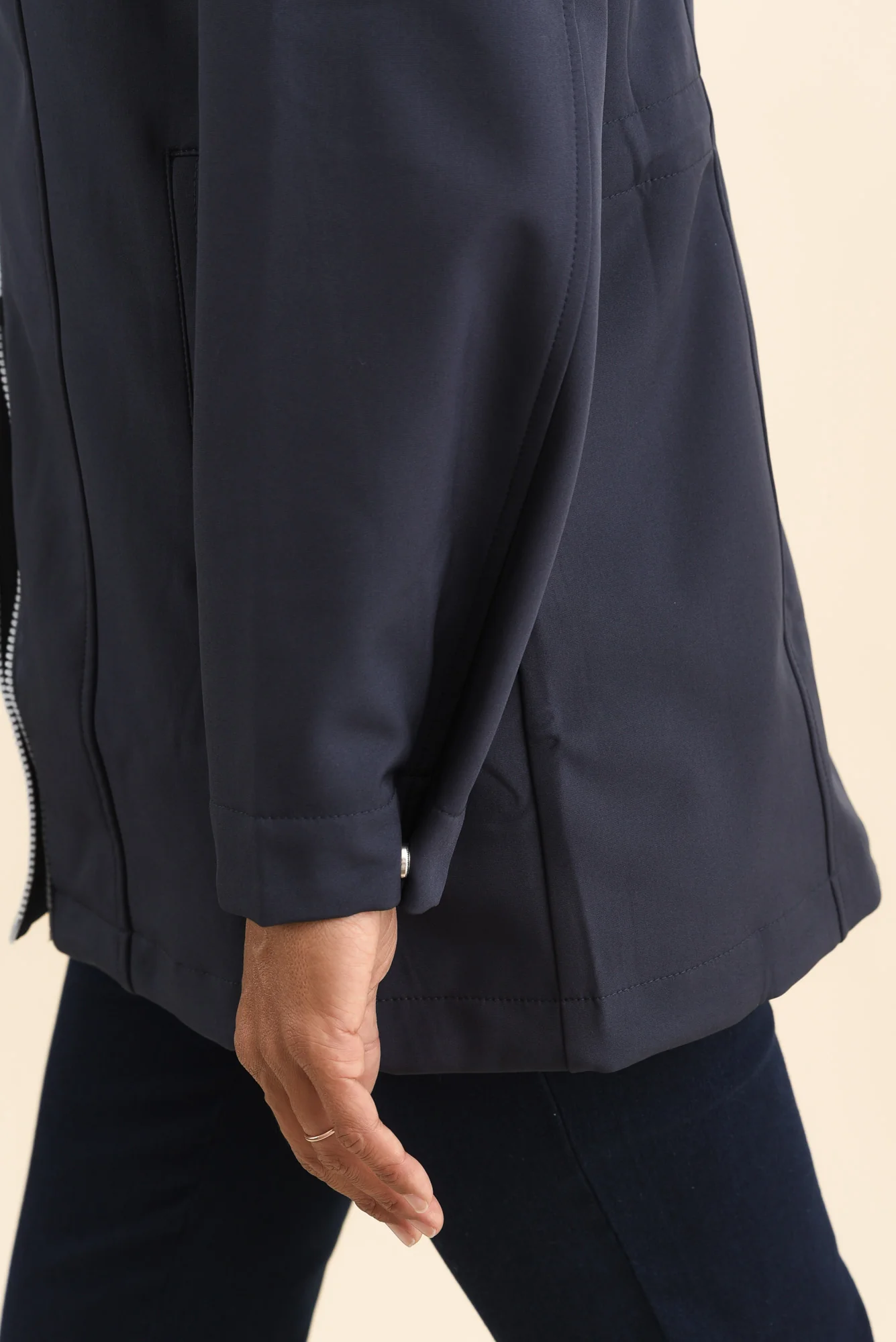 Cora Navy Zip Jacket - Image 7