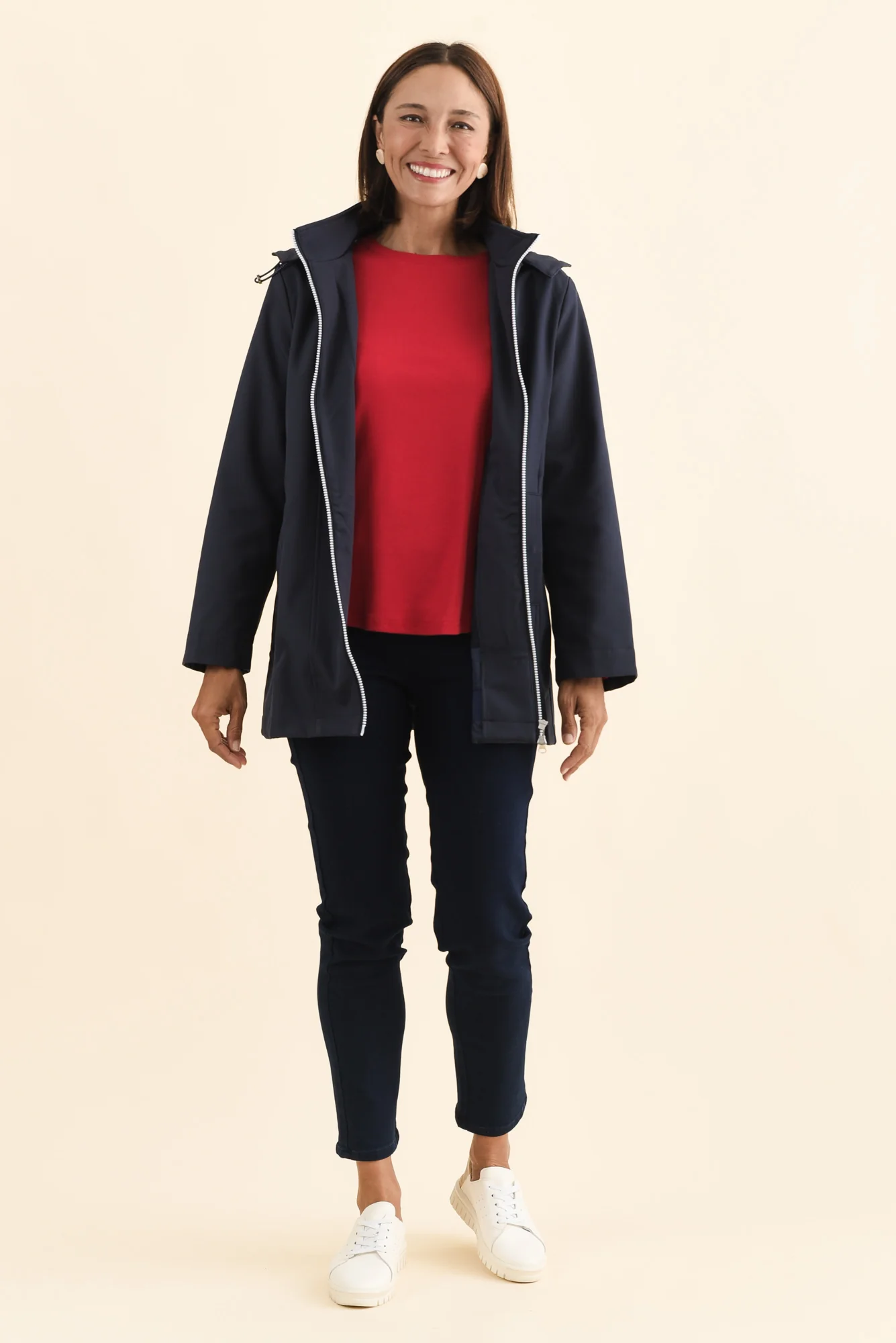 Cora Navy Zip Jacket - Image 8