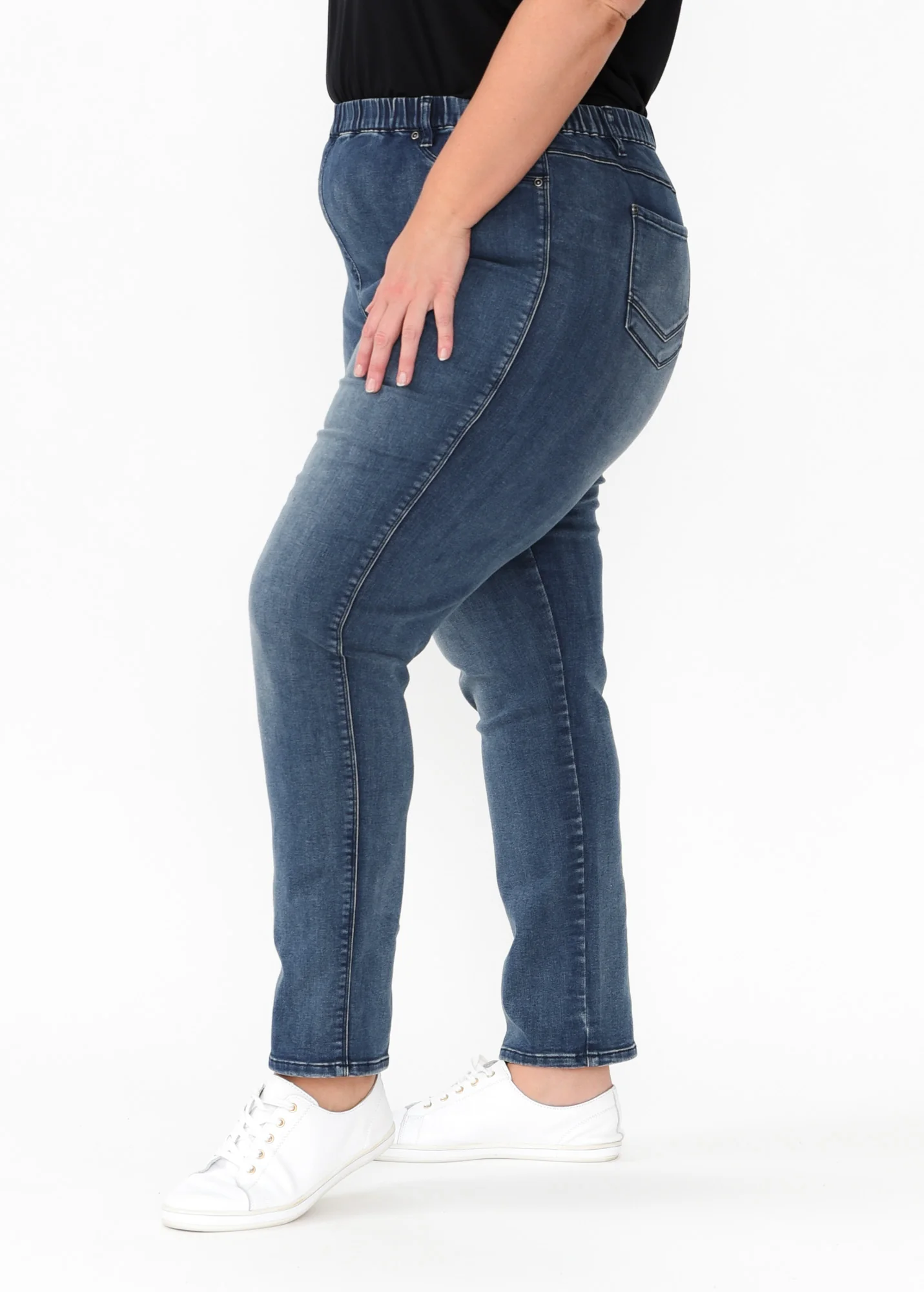 Courtney Dark Denim Stretch Jeans - Image 10
