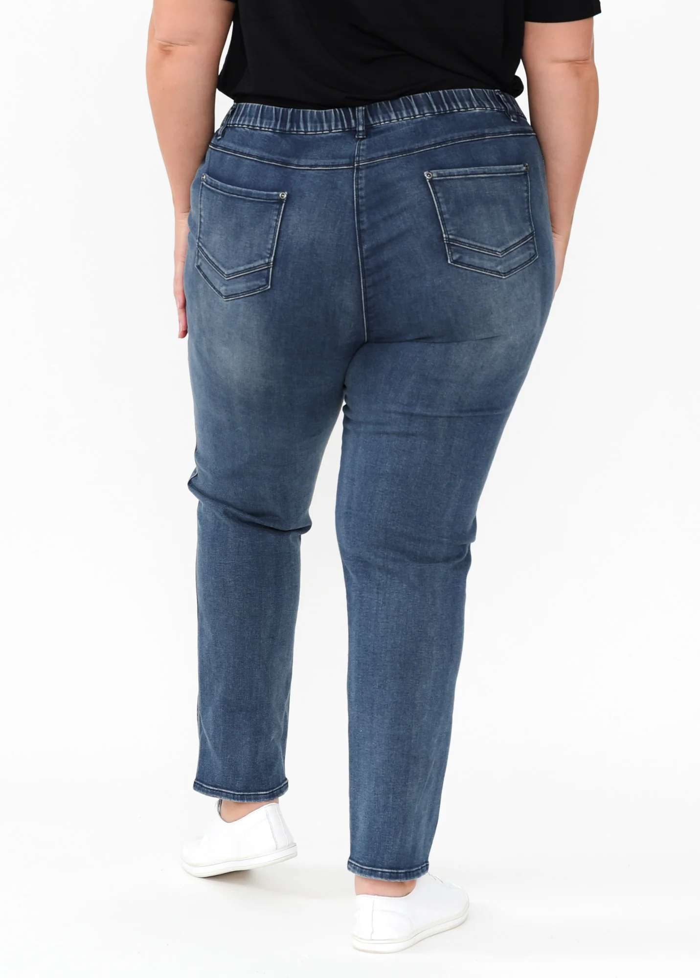 Courtney Dark Denim Stretch Jeans - Image 11