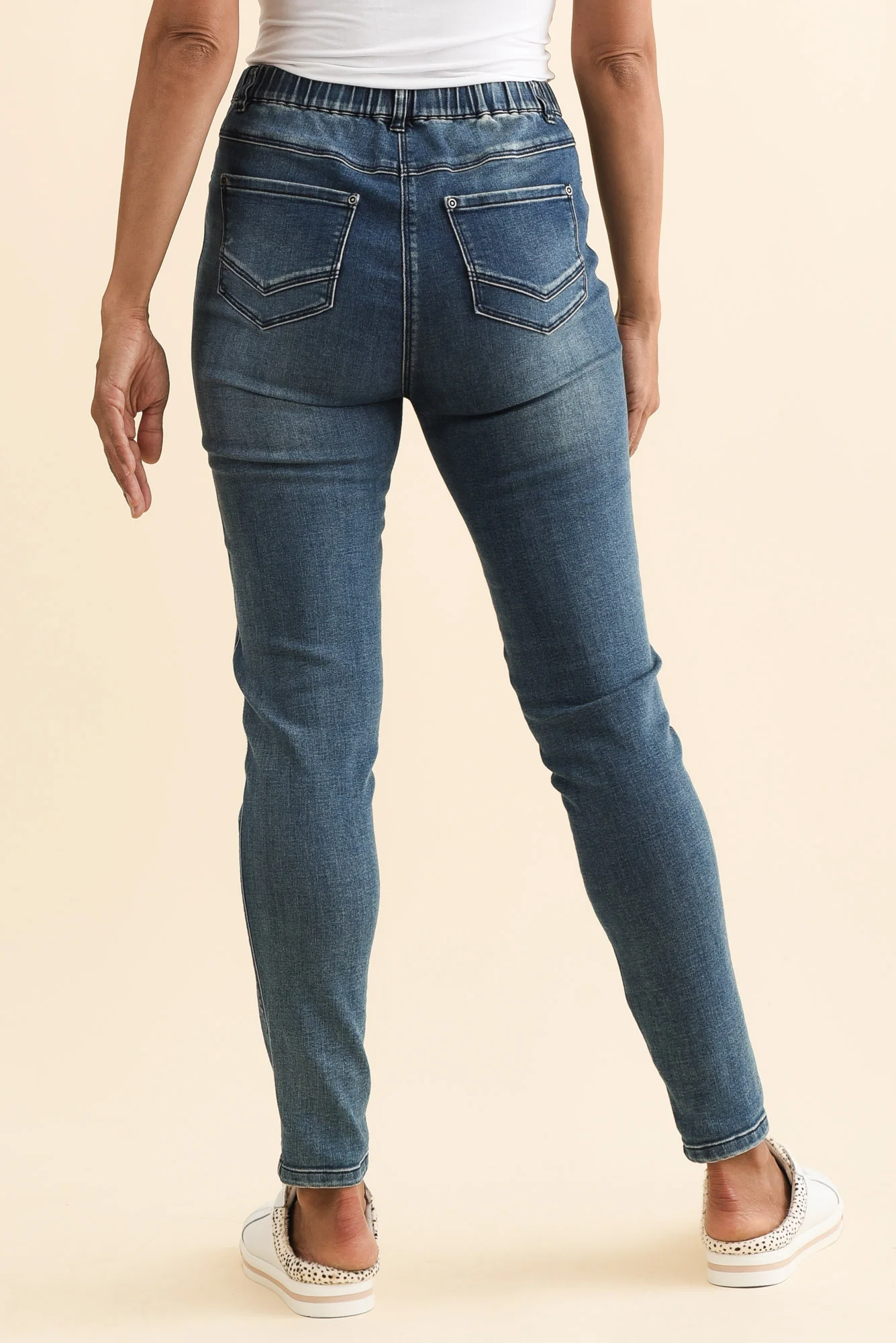 Courtney Dark Denim Stretch Jeans - Image 5