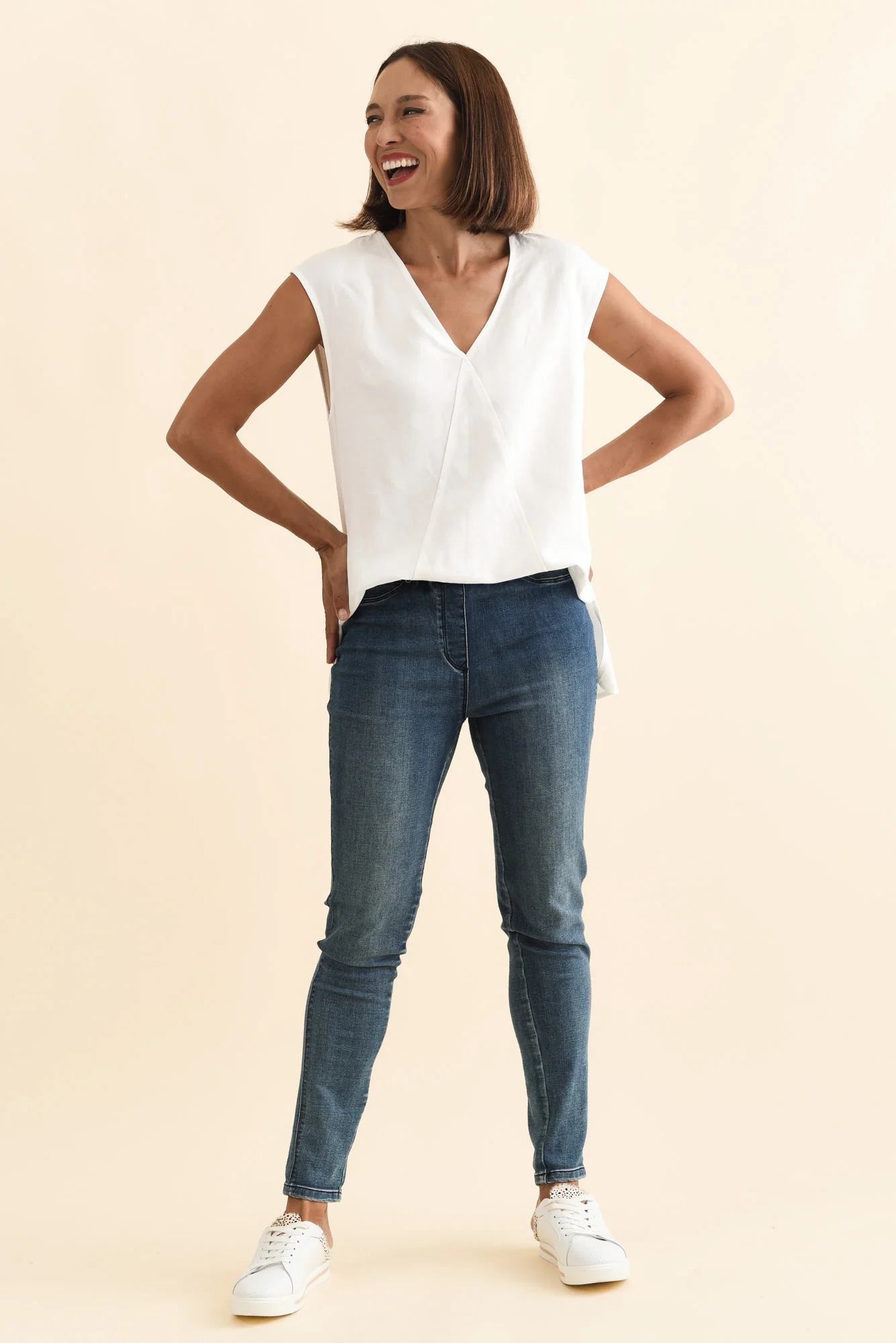 Courtney Dark Denim Stretch Jeans - Image 7