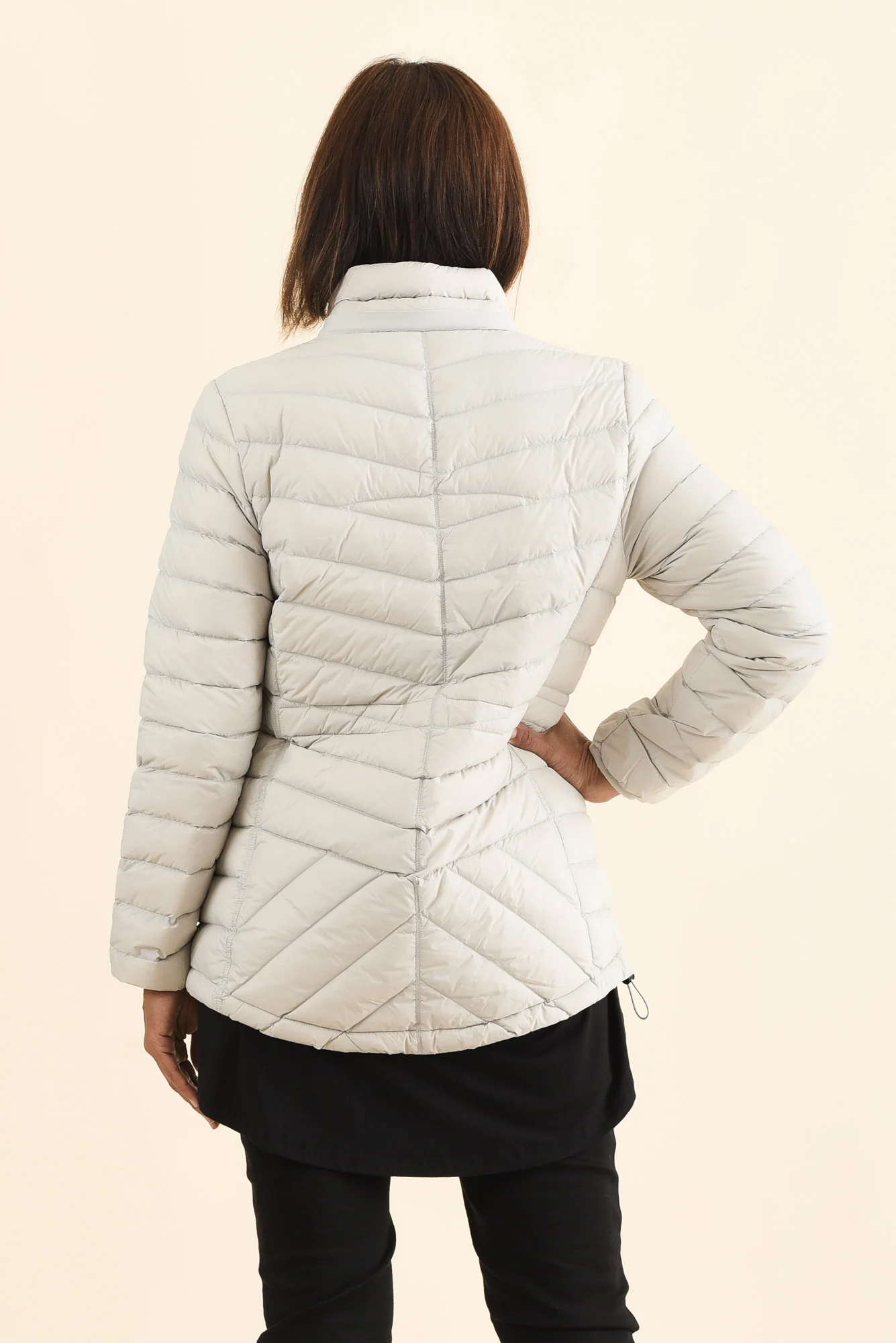 Cushla Grey Down Puffer Jacket - Image 5
