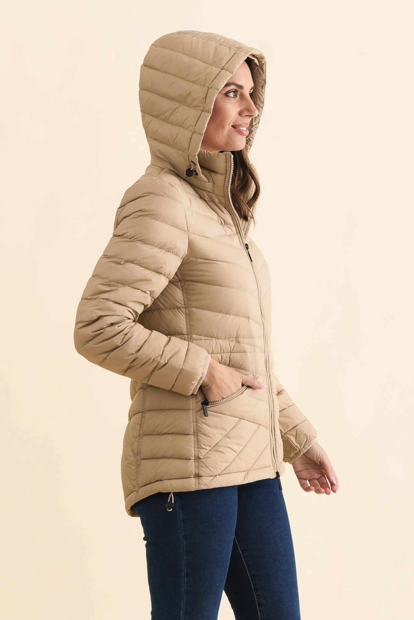 Cushla Oat Down Puffer Jacket - Image 4