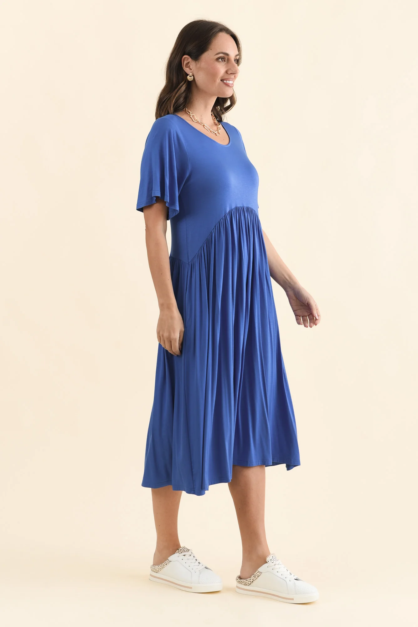 Dalton Cobalt Crescent Dress - Image 4