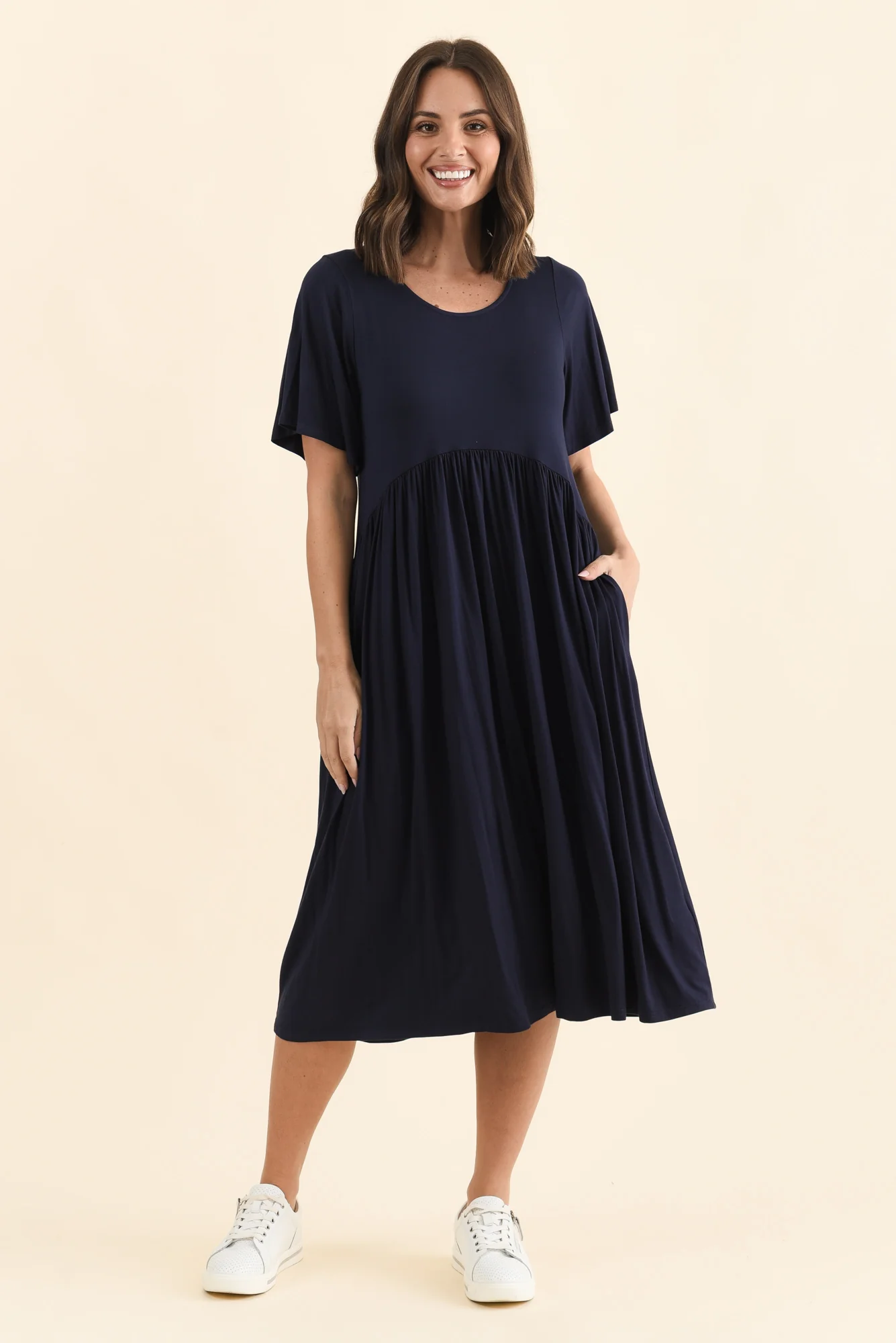 Dalton Navy Crescent Dress - Image 3