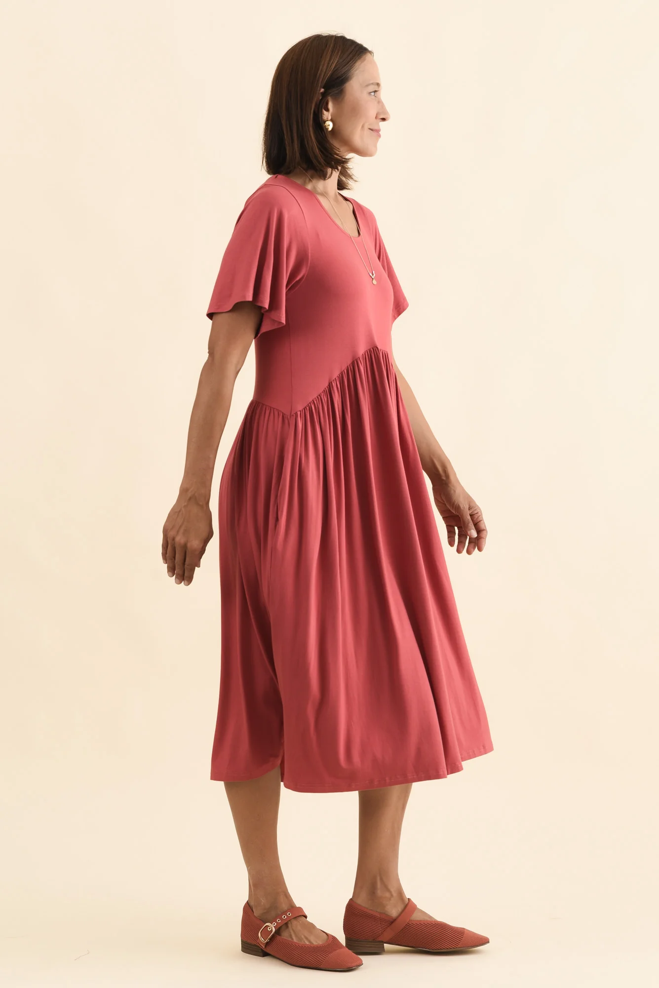 Dalton Rust Crescent Dress - Image 4
