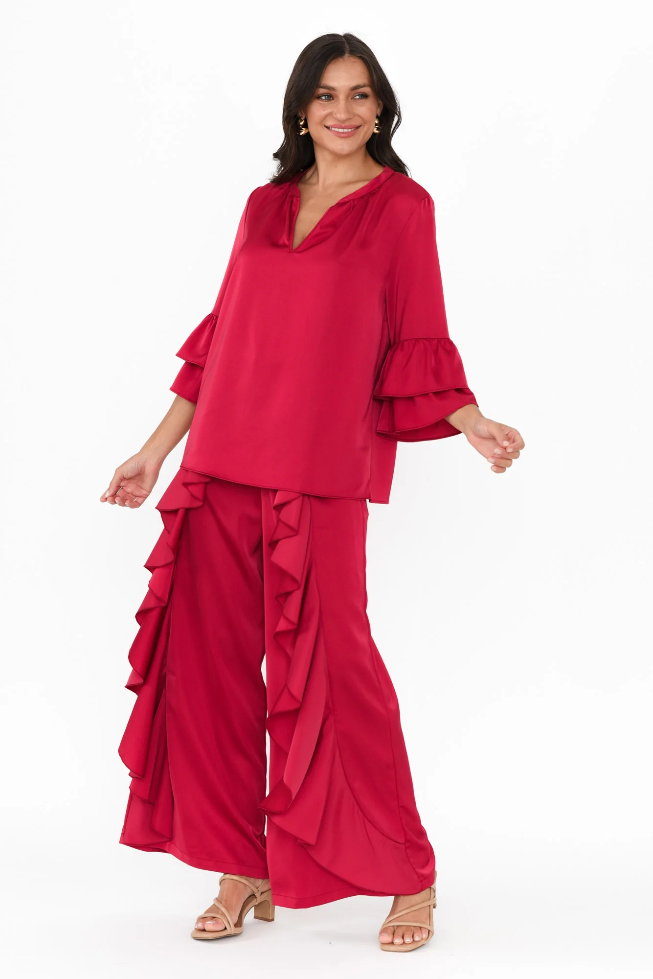 Dancer Red Ruffle Pants - Image 8
