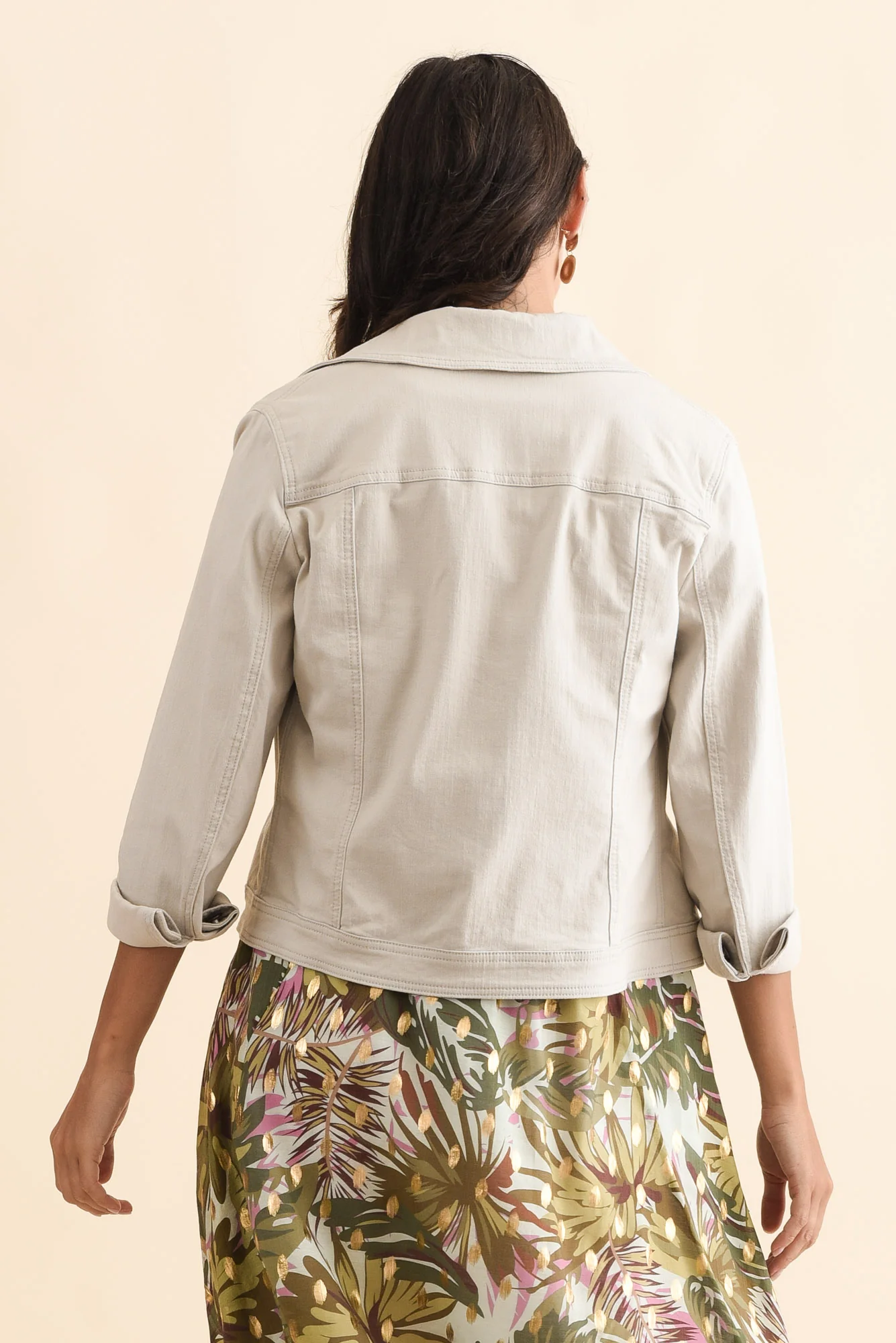 Danielle Stone Stretch Jean Jacket - Image 5
