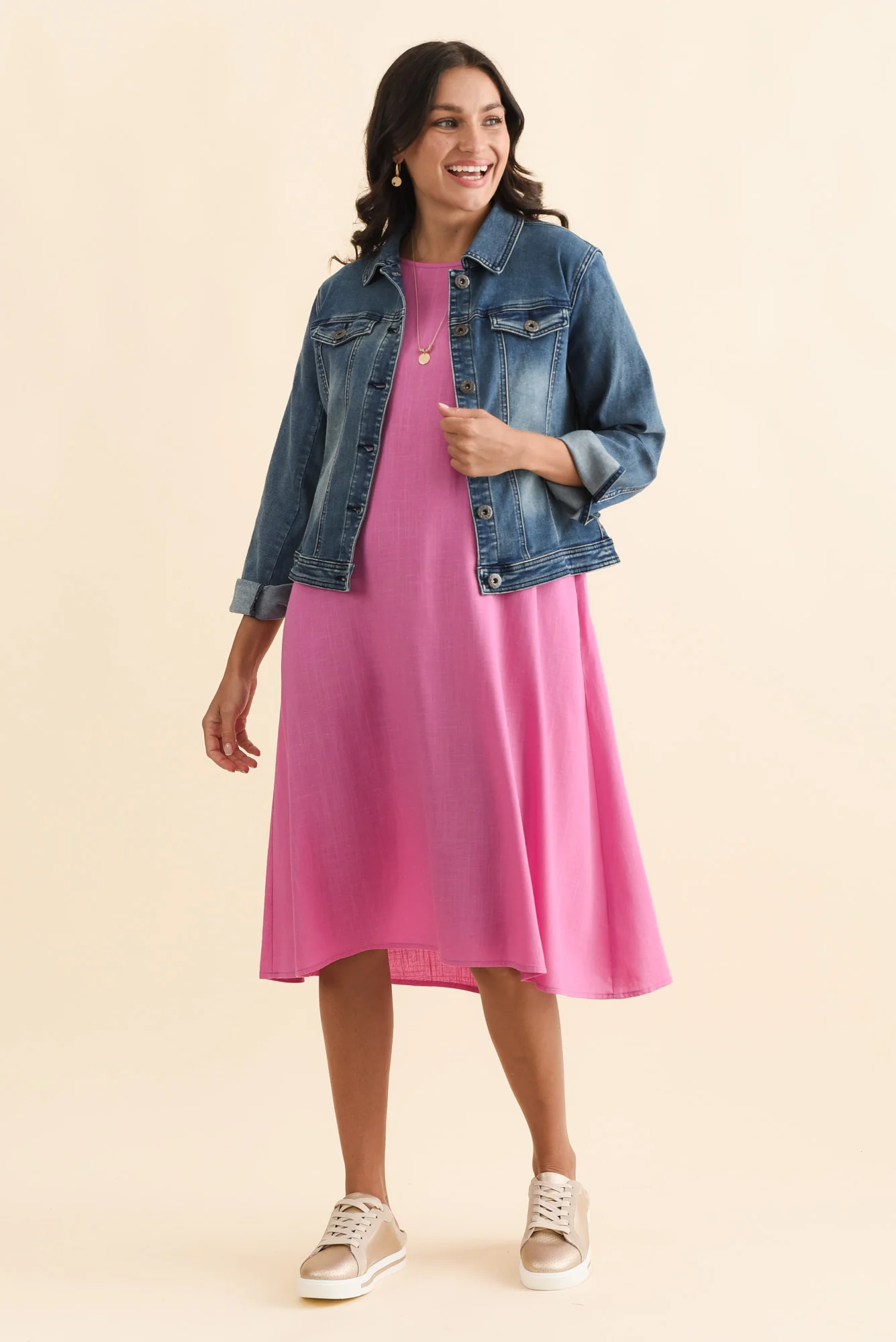Camille Dark Denim Jacket - Image 8