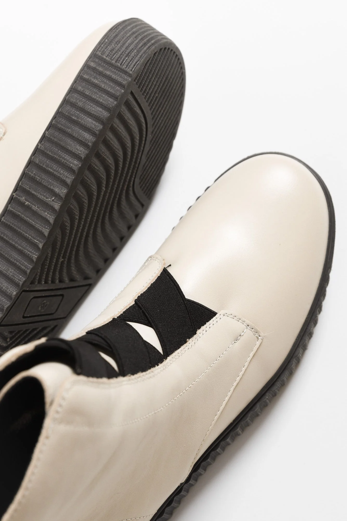 Date Cream Leather Platform Boot - Image 3