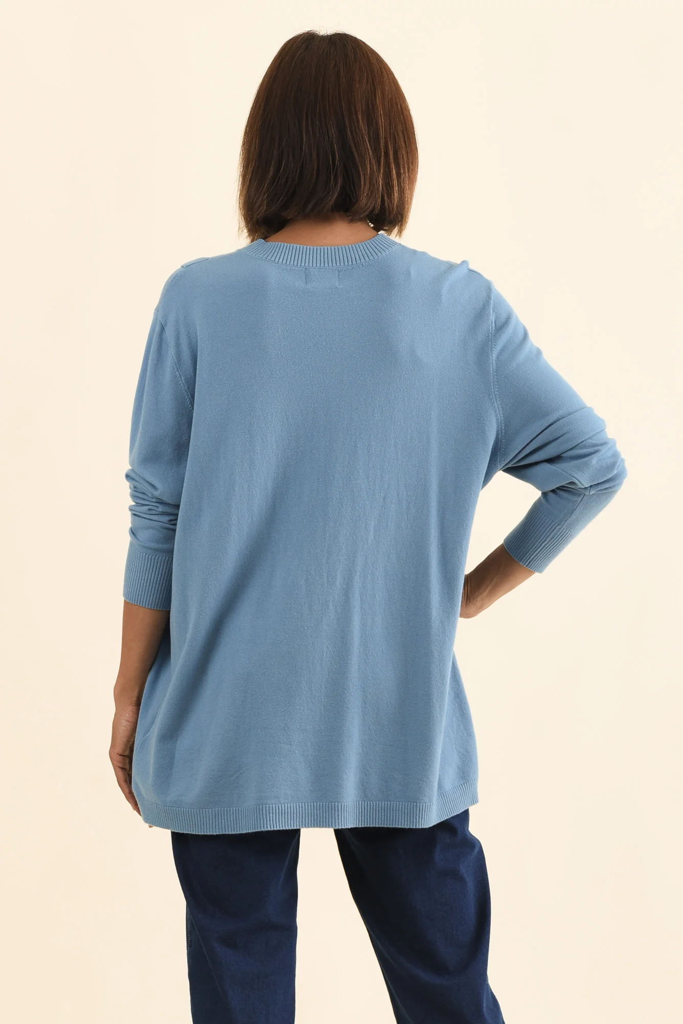 Dianne Blue Button Knit Jumper - Image 4