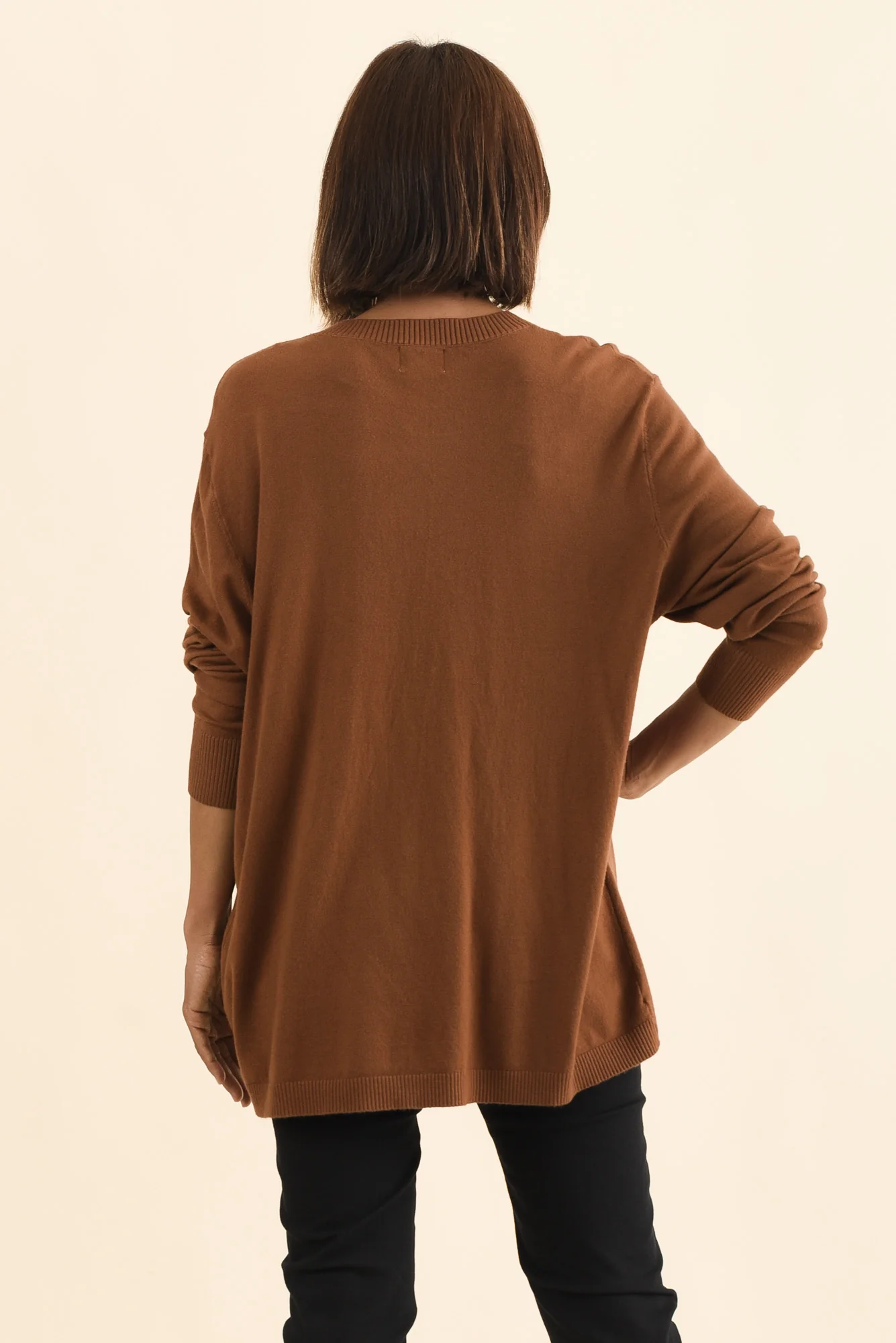 Dianne Chocolate Button Knit Jumper - Image 5