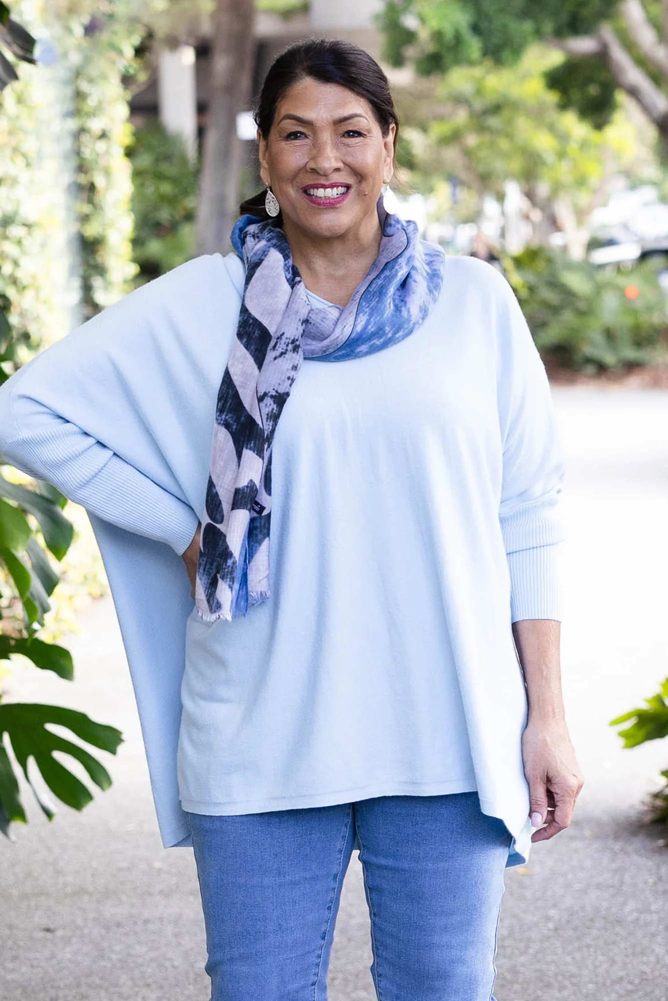 Duke Blue Abstract Scarf - Image 4