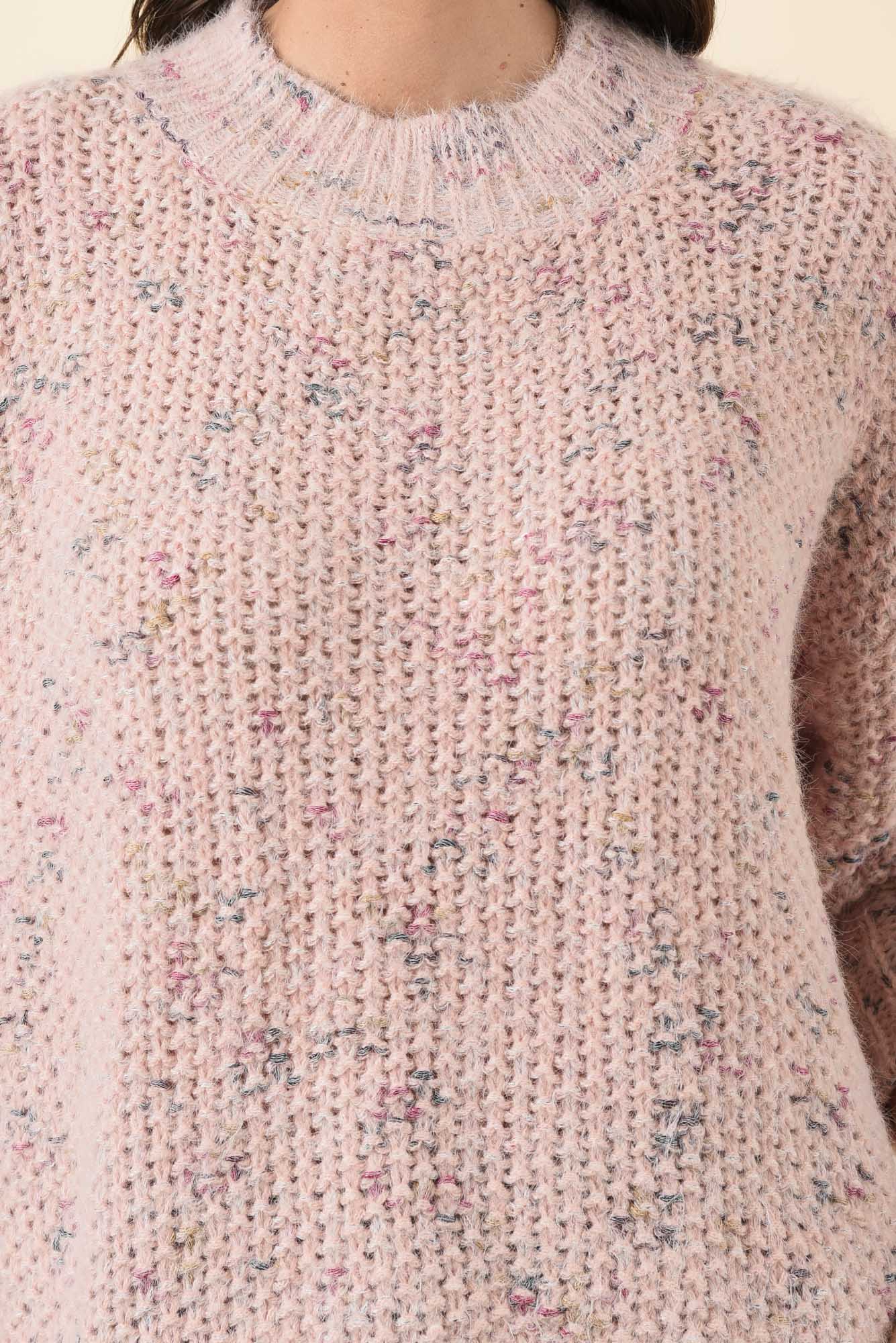 Dunham Pale Pink Speckle Knit Jumper - Image 5