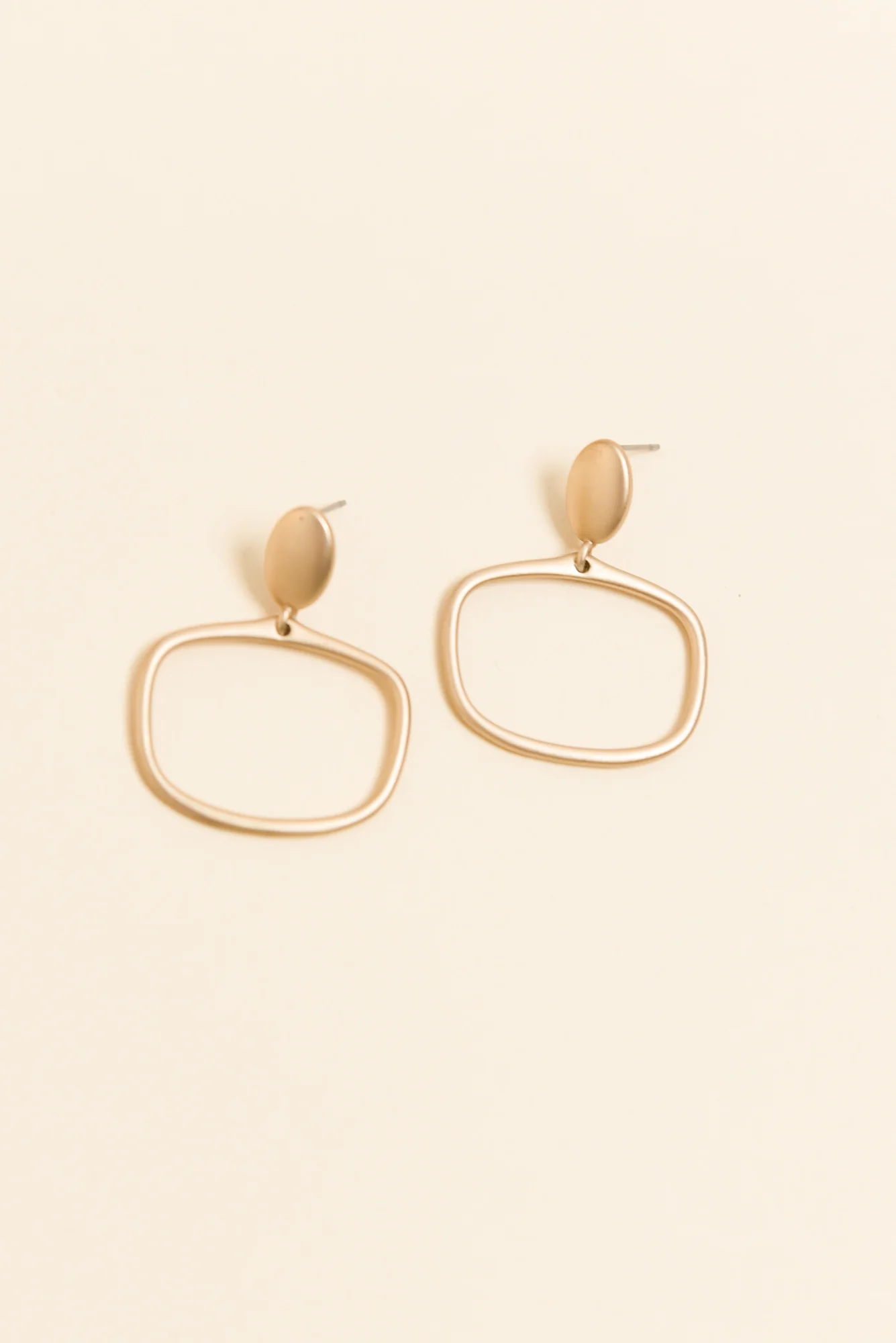 Eaton Gold Ring Drop Earrings