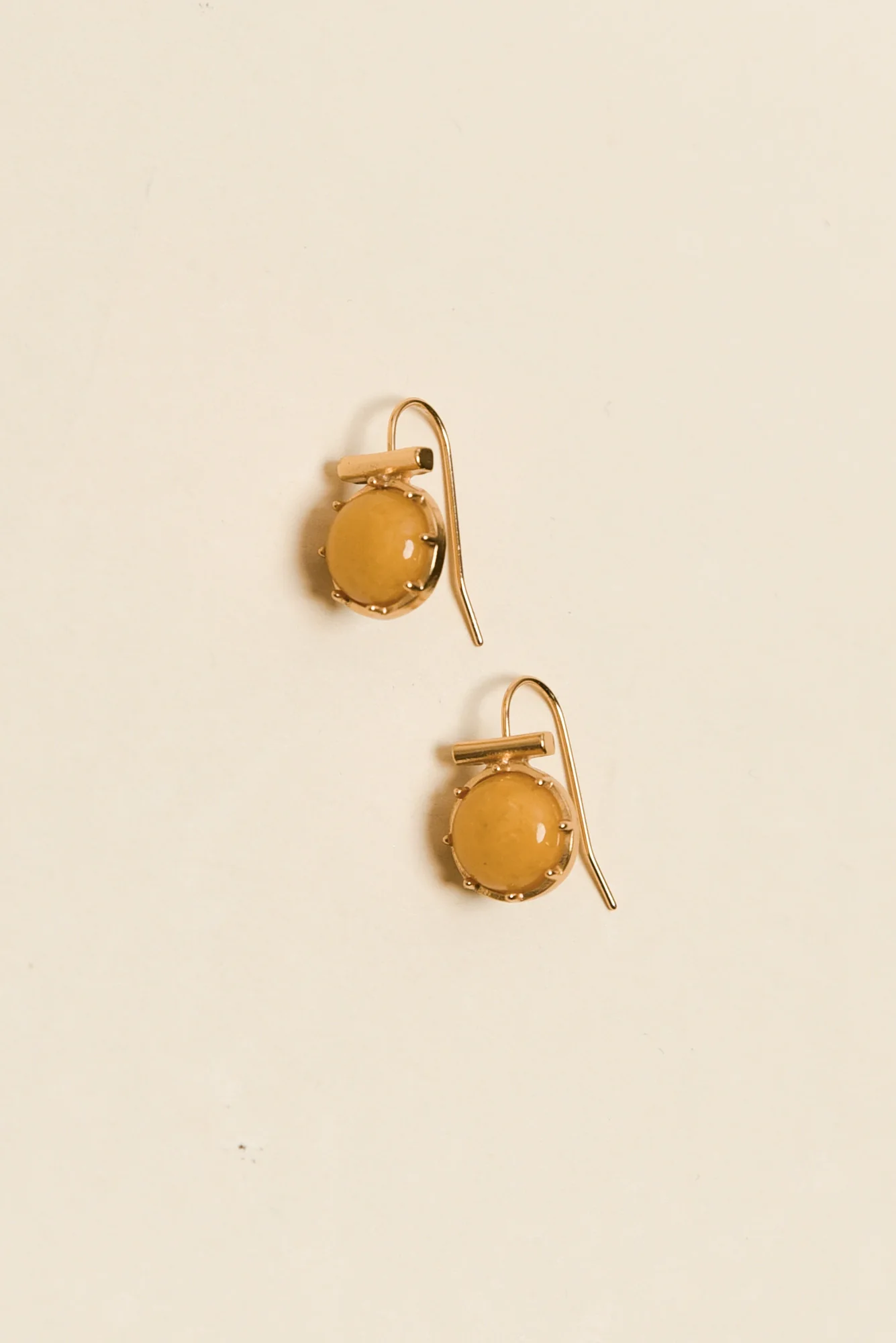 Electra Yellow Stone Hook Earrings