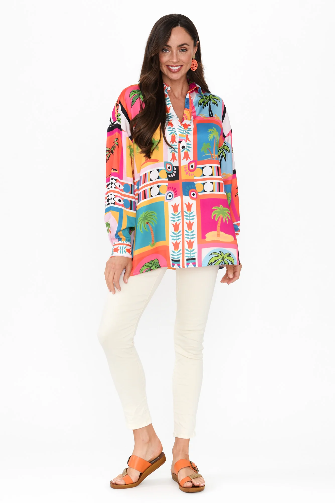 Ellery Cream Cotton Stretch Jeans - Image 7