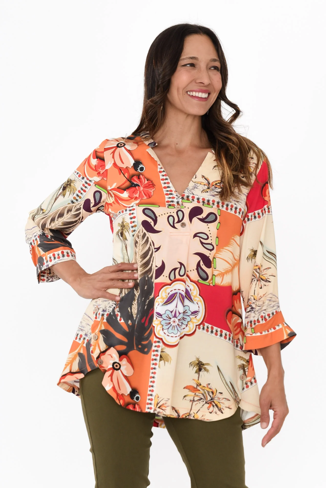 Elmer Orange Tropical Shirt
