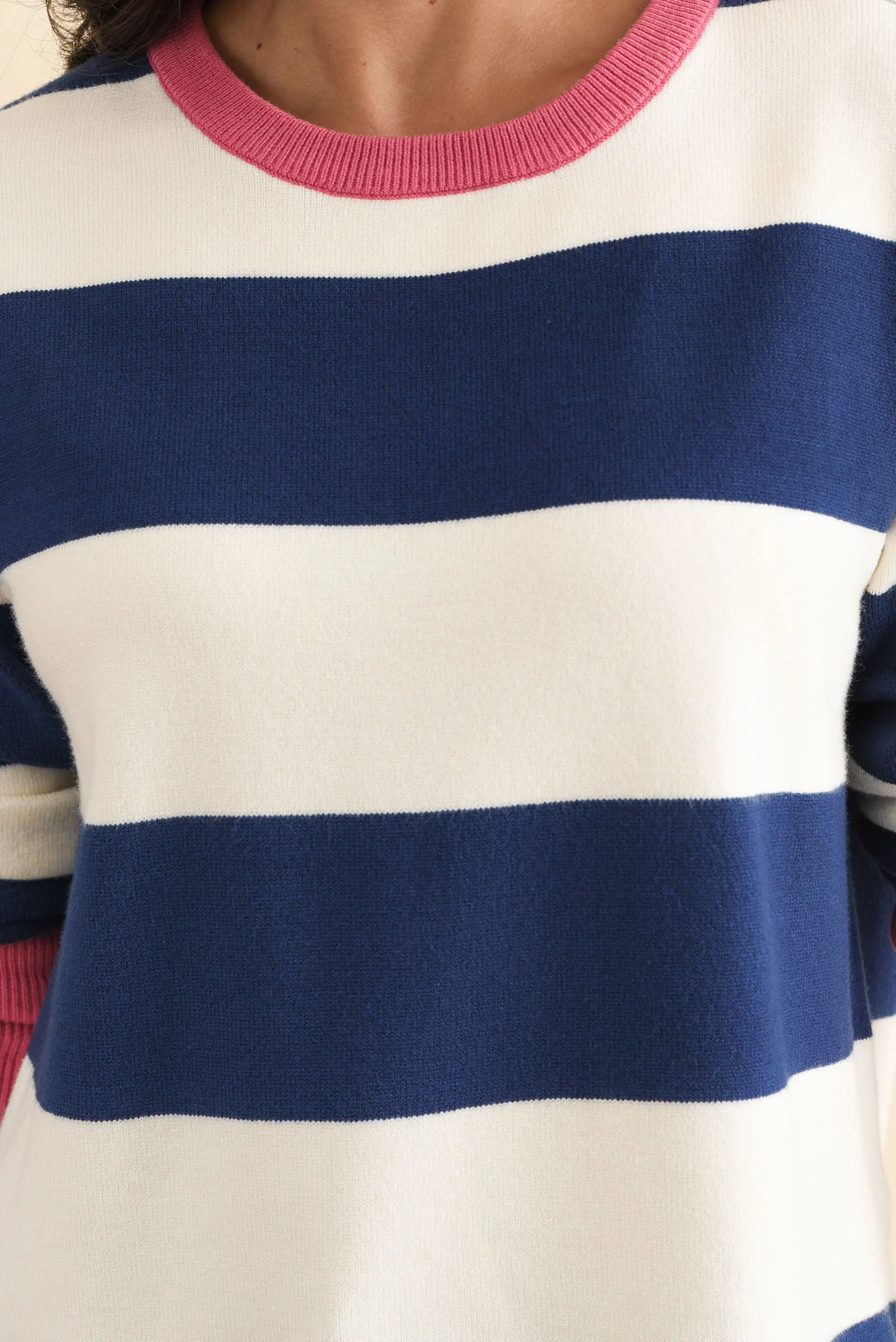 Elvie Blue Stripe Knit Jumper - Image 6