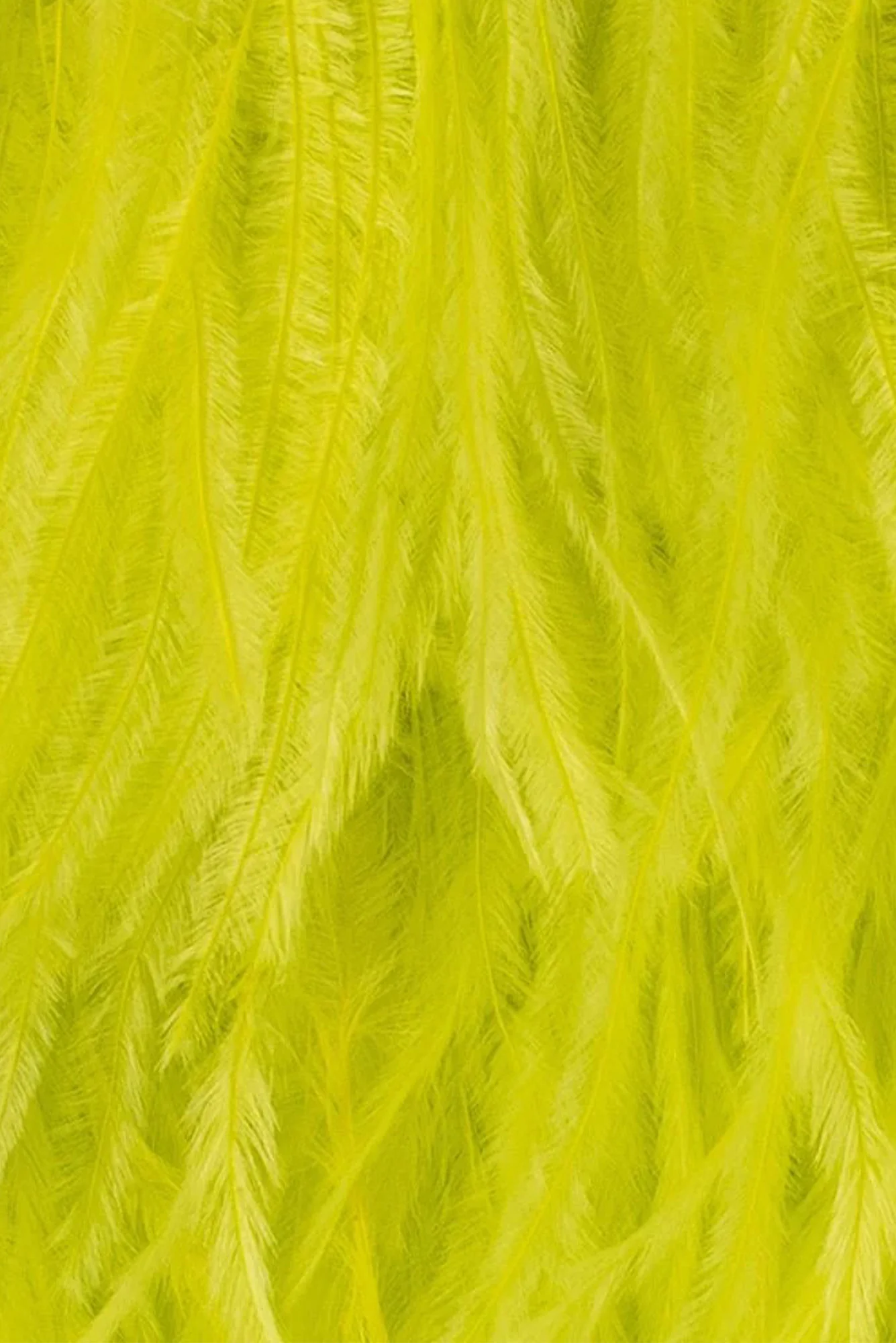 Estelle Yellow Feather Clutch - Image 4