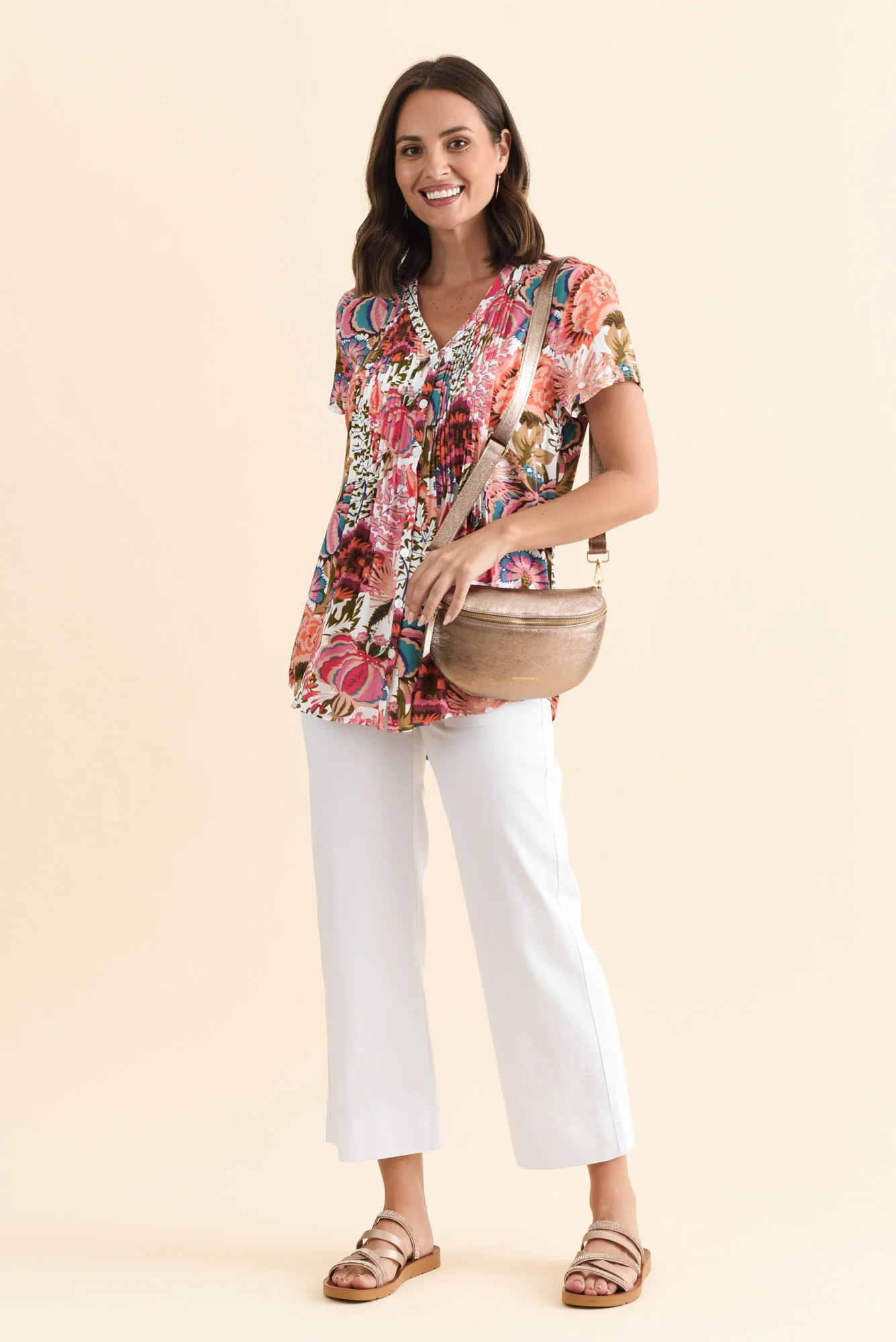 Eugenie White Drawstring Pants - Image 2