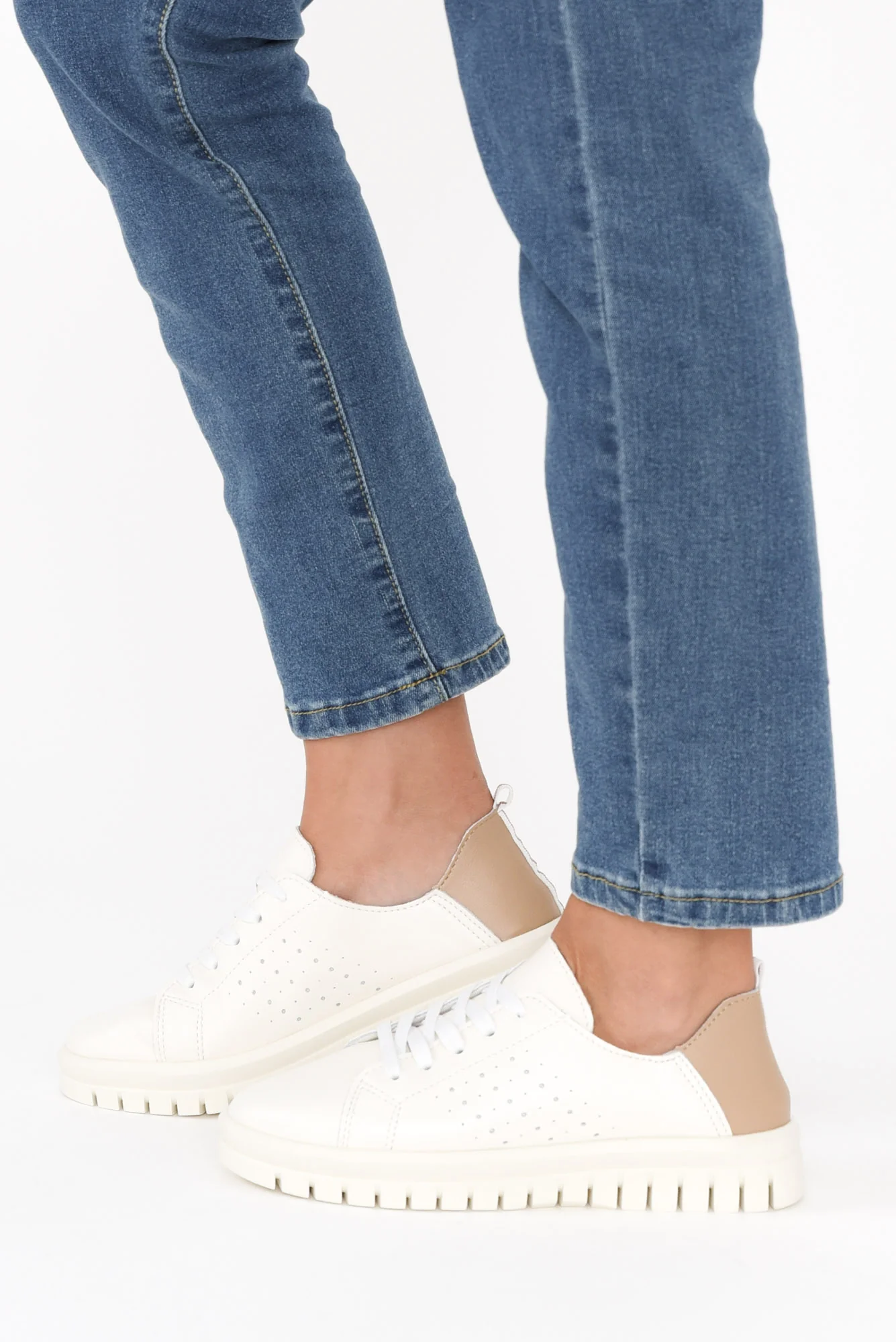 Exit White Leather Sneaker - Image 5