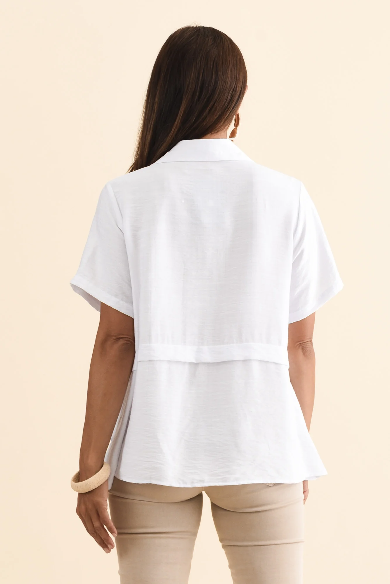 Ezra White Layered Top - Image 5