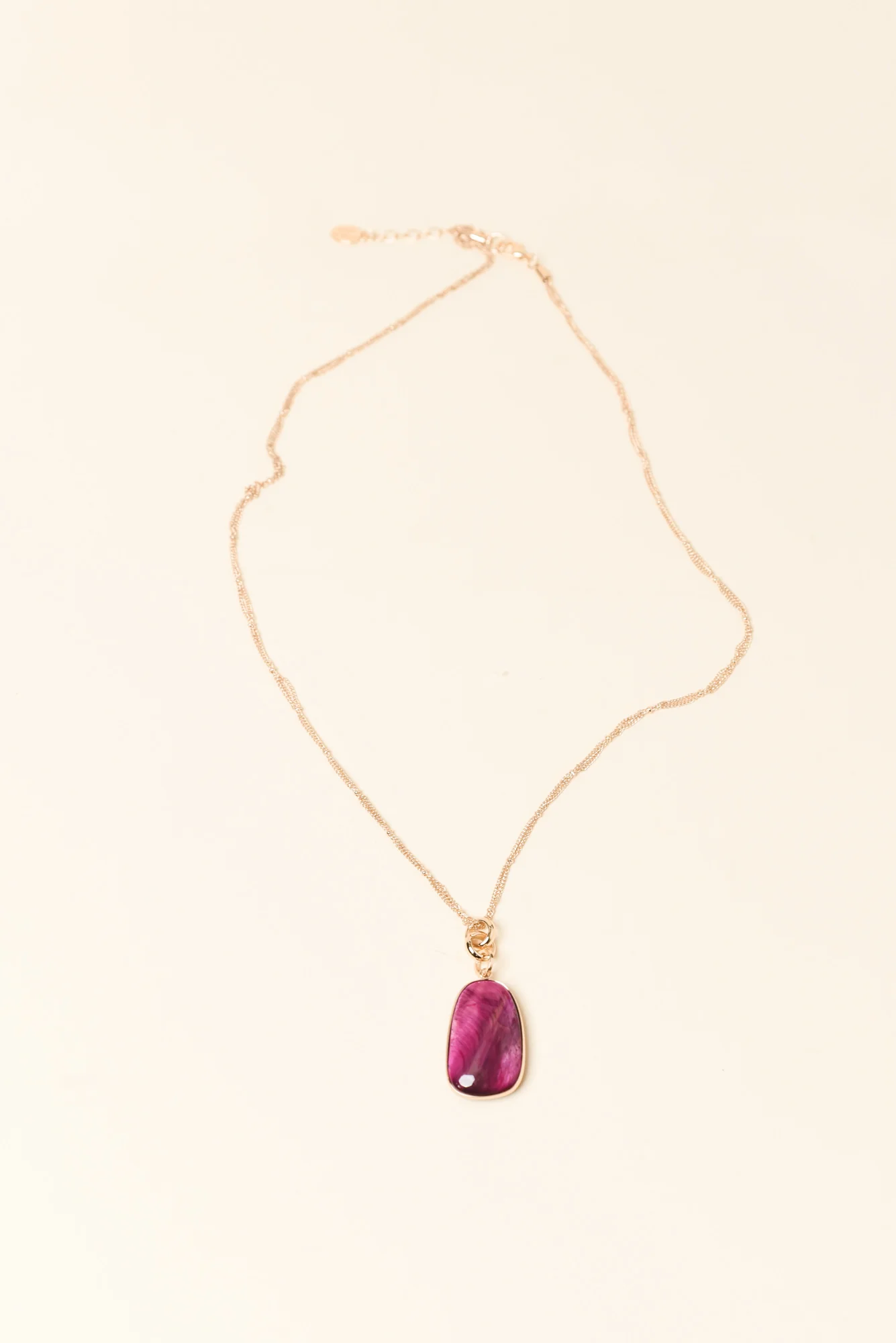 Fable Pink Pendant Necklace