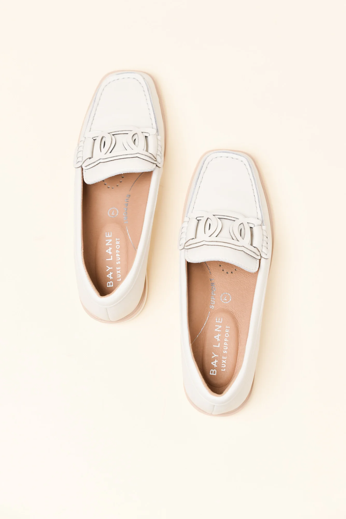 Felix Grey Leather Buckle Loafer - Image 3