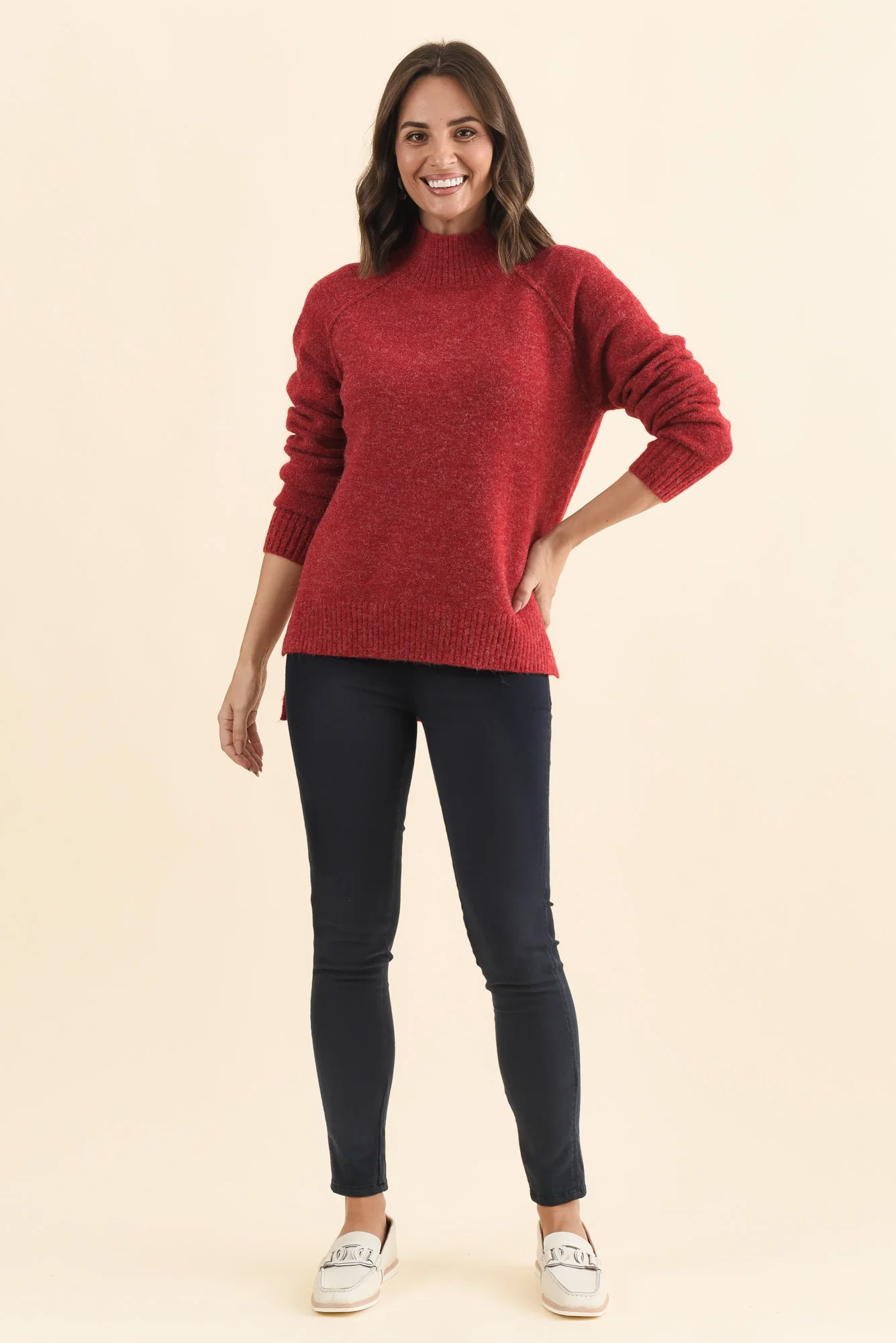 Finn Red Knit Jumper - Image 7