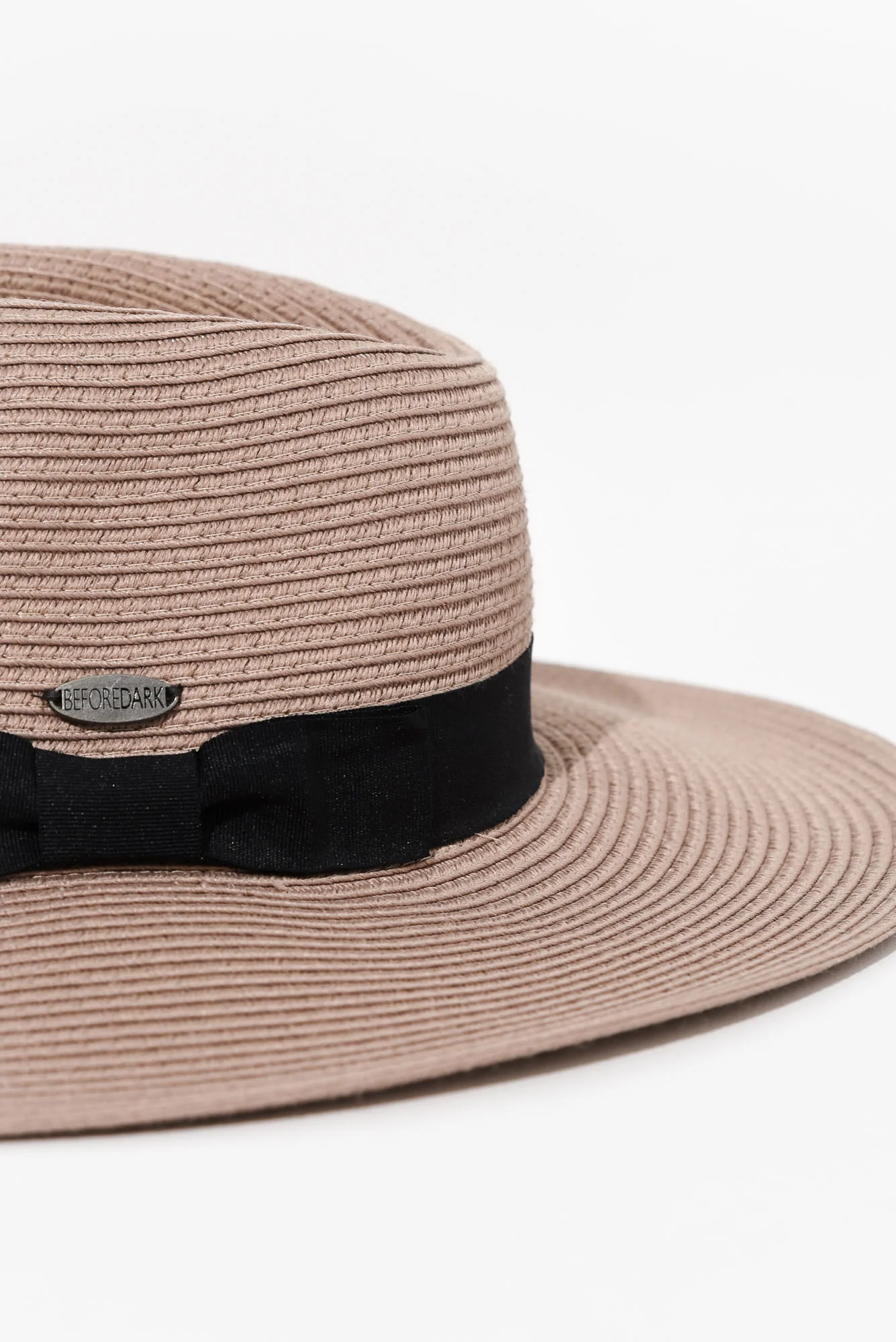 Fiona Taupe Wide Brim Travel Fedora - Image 3