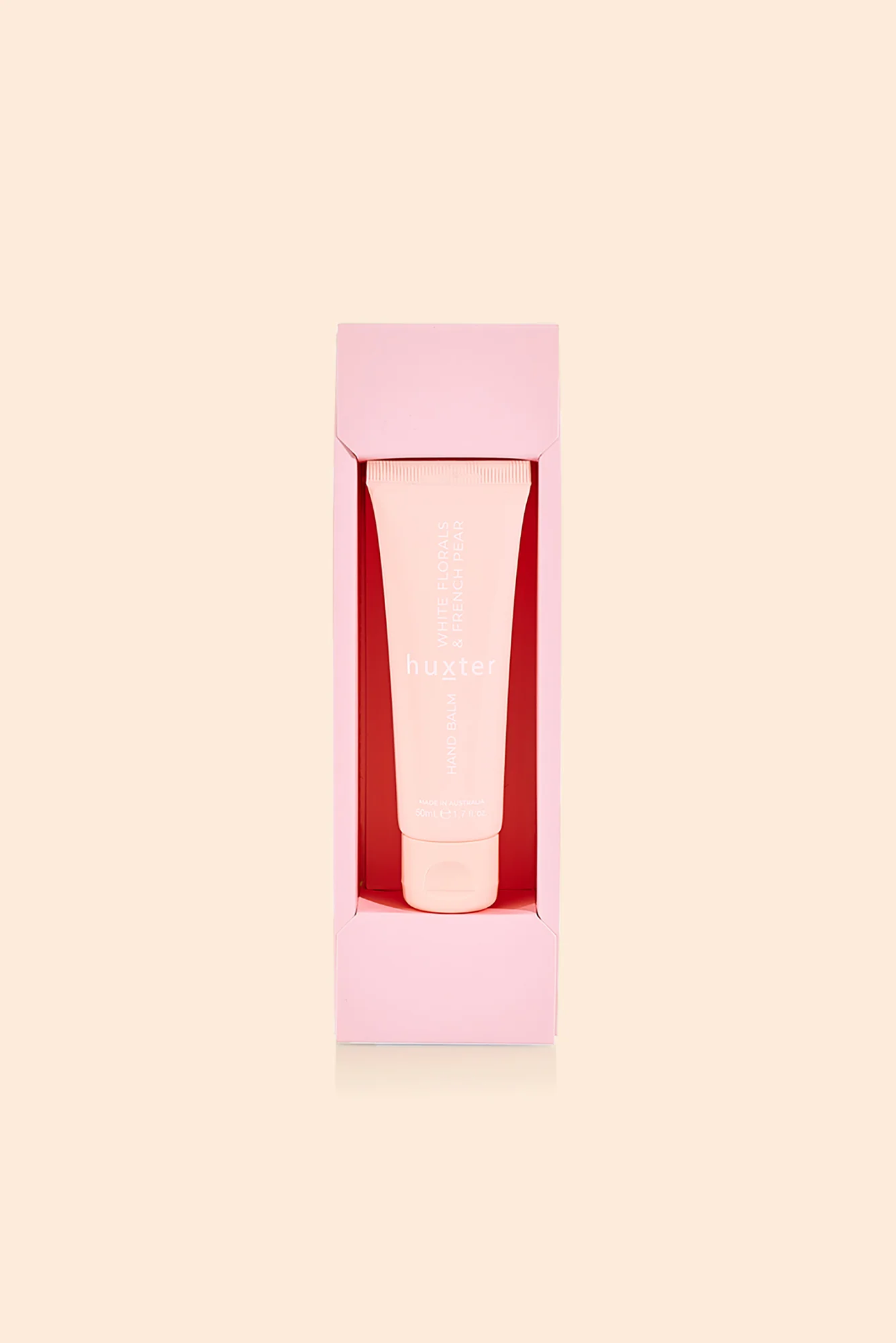 French Pear Pink Flower Hand Cream 50ml Gift Box - Image 2