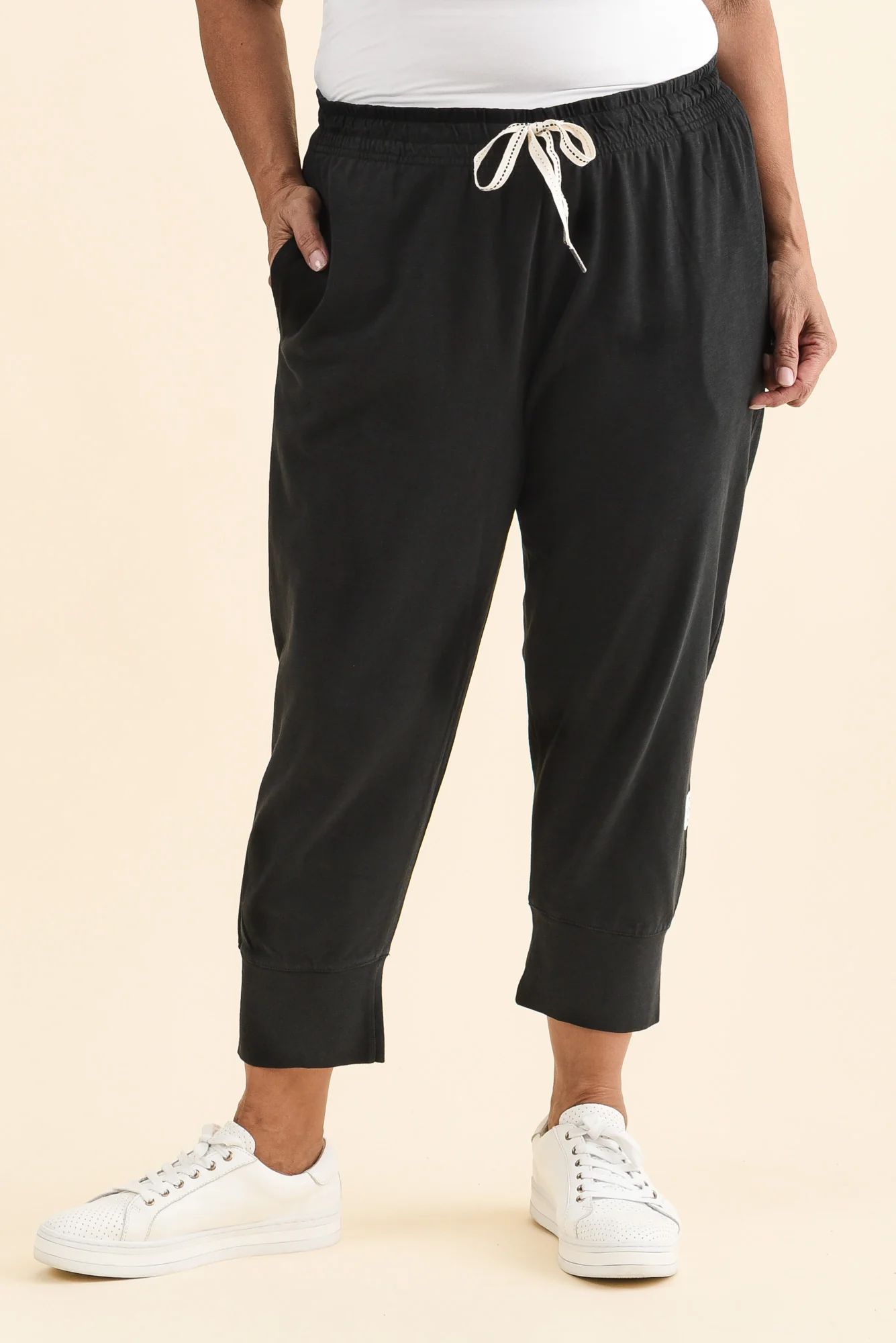 Fundamental Brunch Black Cotton Sweatpants - Image 8