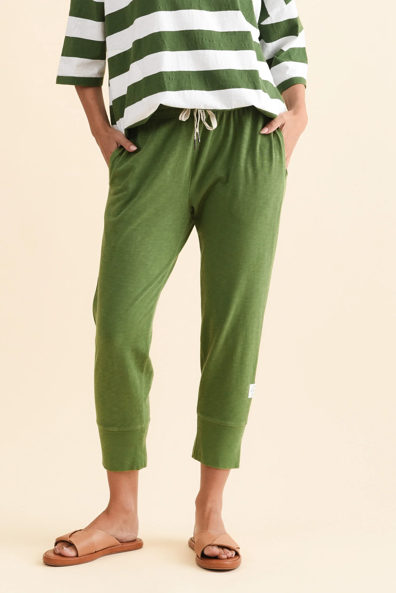 Fundamental Brunch Olive Cotton Sweatpants