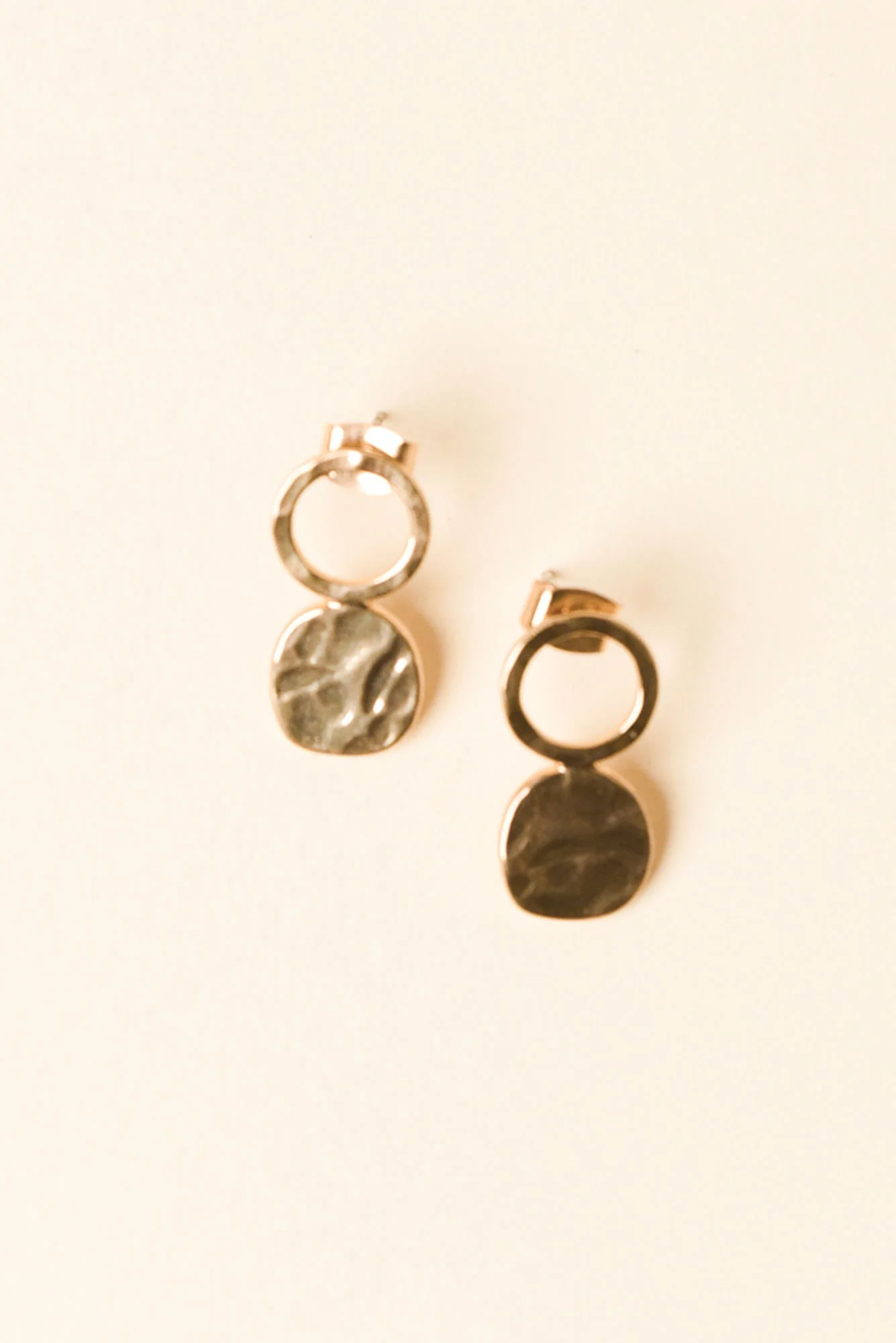 Gabe Gold Disc Drop Earrings