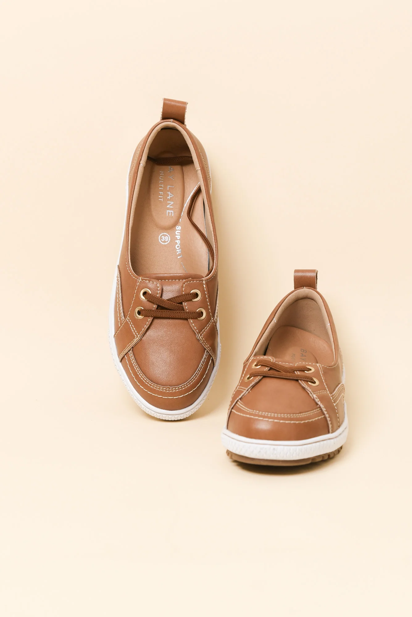 Garland Tan Leather Loafer Sneaker - Image 2